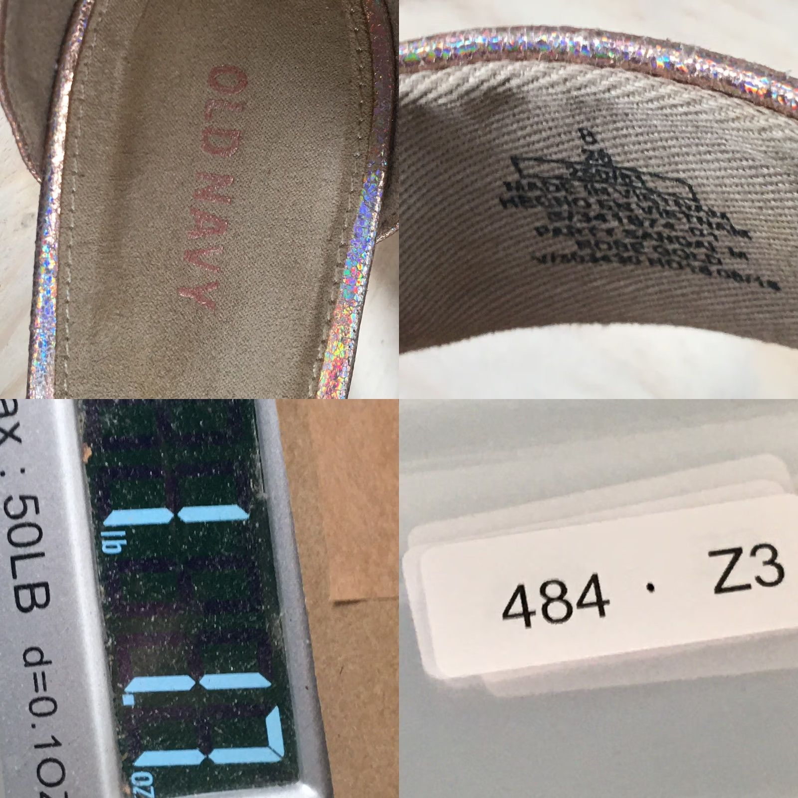 Old Navy Old Navy Sandal Womens 8 Rose Gold Ankle Strap Multicolor Block Heels Casual Size US 8 / IT 38 - 10 Thumbnail
