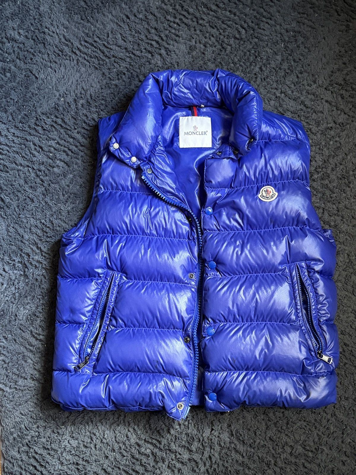 Moncler Moncler Tib Gilet Down Vest Blue Size 2 | Grailed