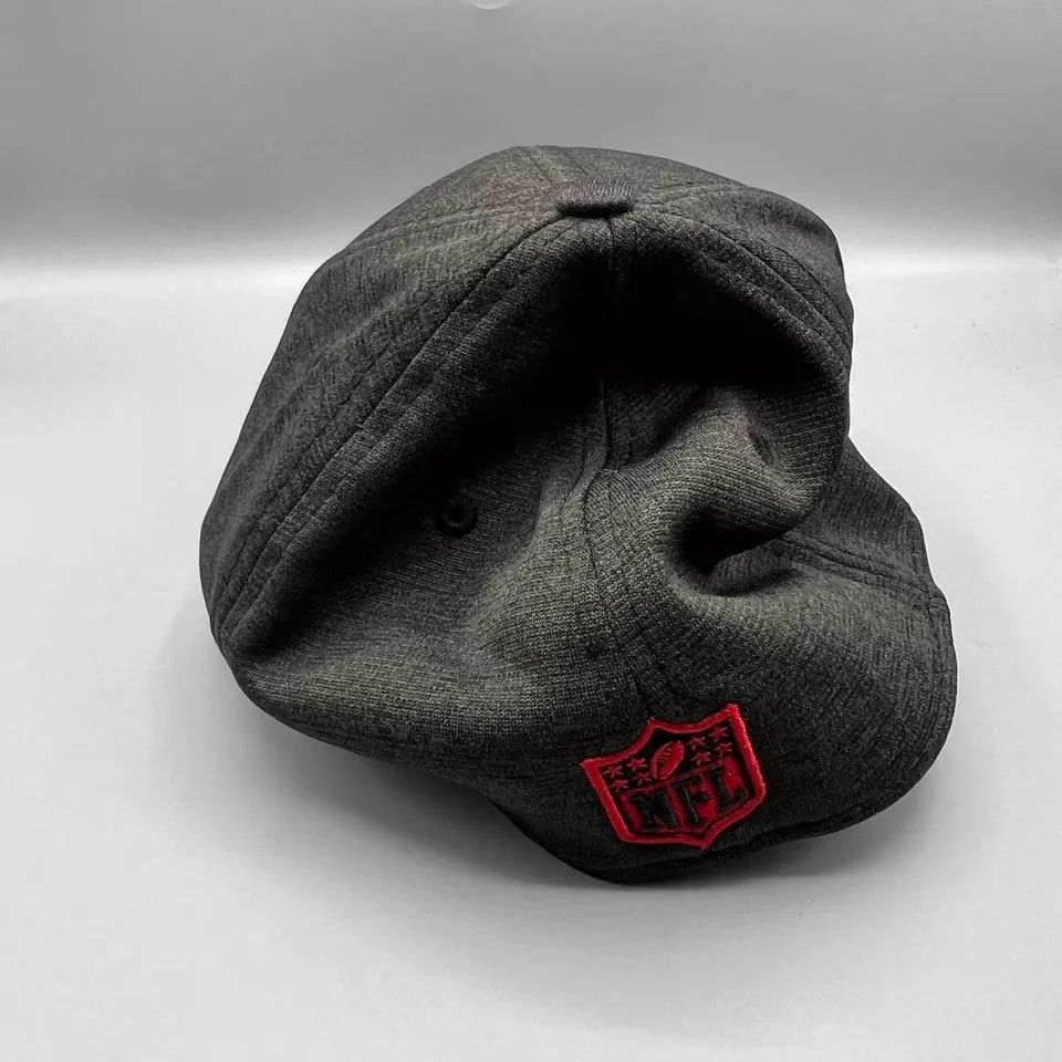 New Era Atlanta Falcons Hat Men M-L Gray Stretch Fitted Cap New Size ONE SIZE - 5 Thumbnail