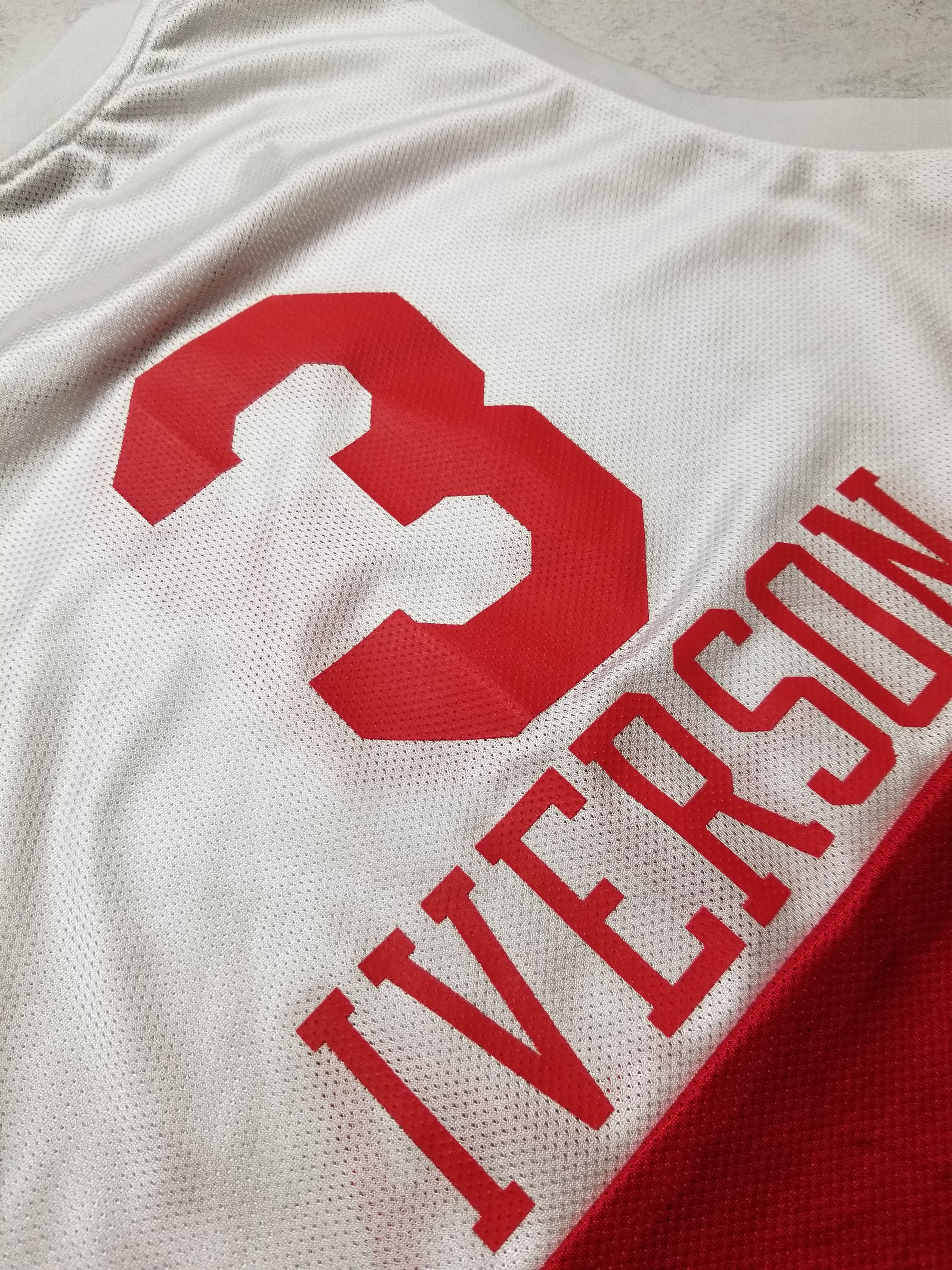 Reebok Allen Iverson Philadelphia 76ers Sixers Jersey 1965-1966 Size US L / EU 52-54 / 3 - 3 Thumbnail