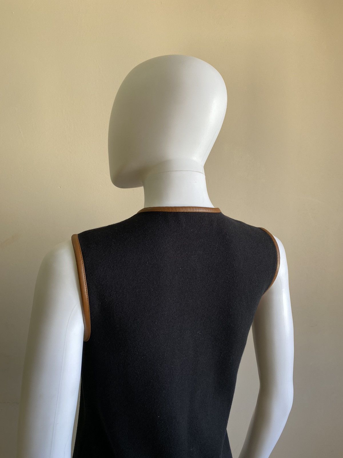 Lauren Ralph Lauren Lauren Ralph Lauren Knit Leather Patch Jacket & Dress Set Size S / US 4 / IT 40 - 11 Thumbnail