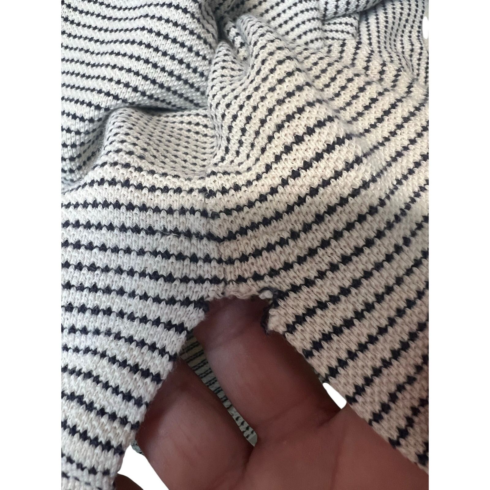 Polo Ralph Lauren Polo Ralph Lauren Vintage Striped Polo Shirt Black Cream XL Size US XL / EU 56 / 4 - 8 Thumbnail