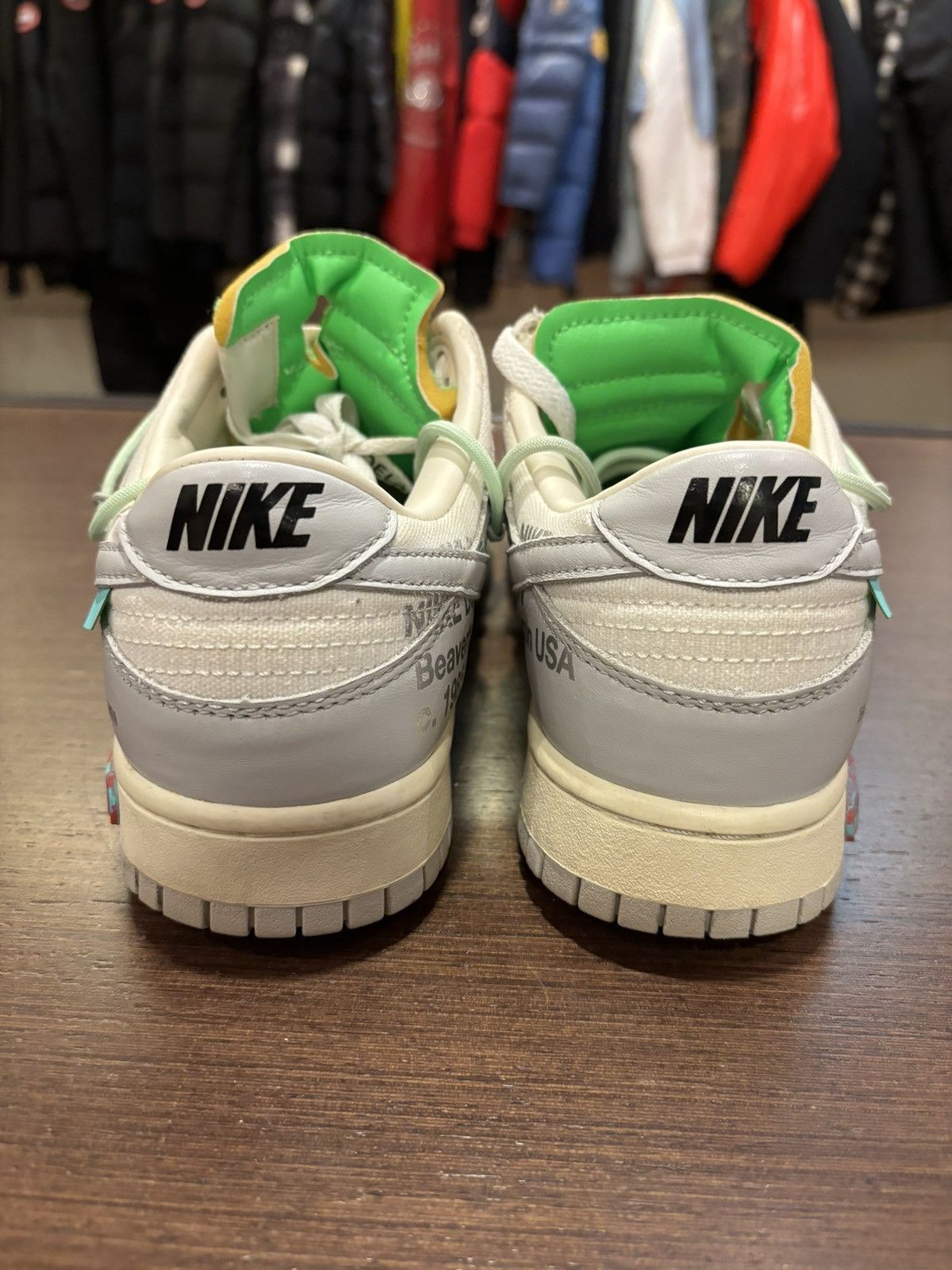 Nike × Off-White Nike Dunk Low Off-White ‘Lot 7’ Size US 8.5 / EU 41-42 - 6 Thumbnail