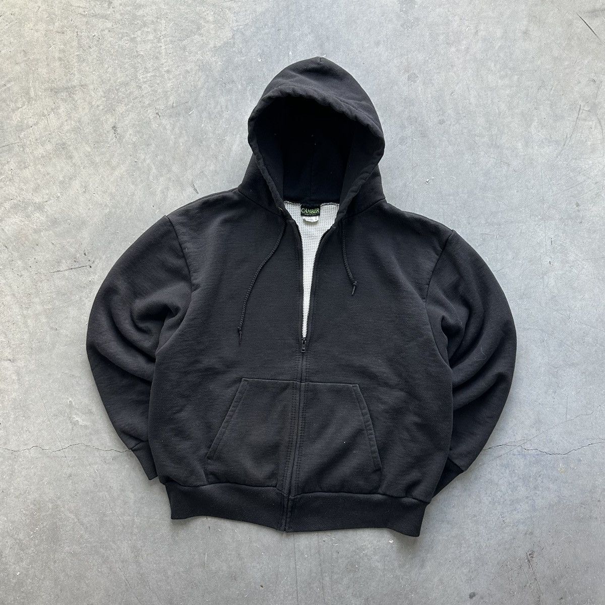 Camber × Vintage Crazy Vintage Camber Hoodie Thermal Zip Up Faded