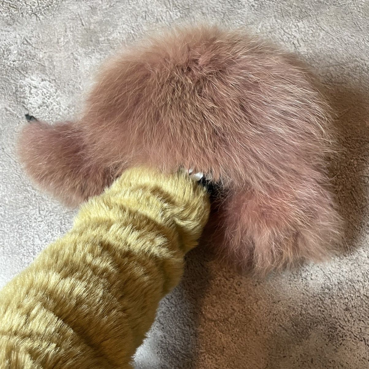 If Six Was Nine Vintage 90s Alt Beanie Mohair Ushanka Faux American VTg Size ONE SIZE - 8 Thumbnail