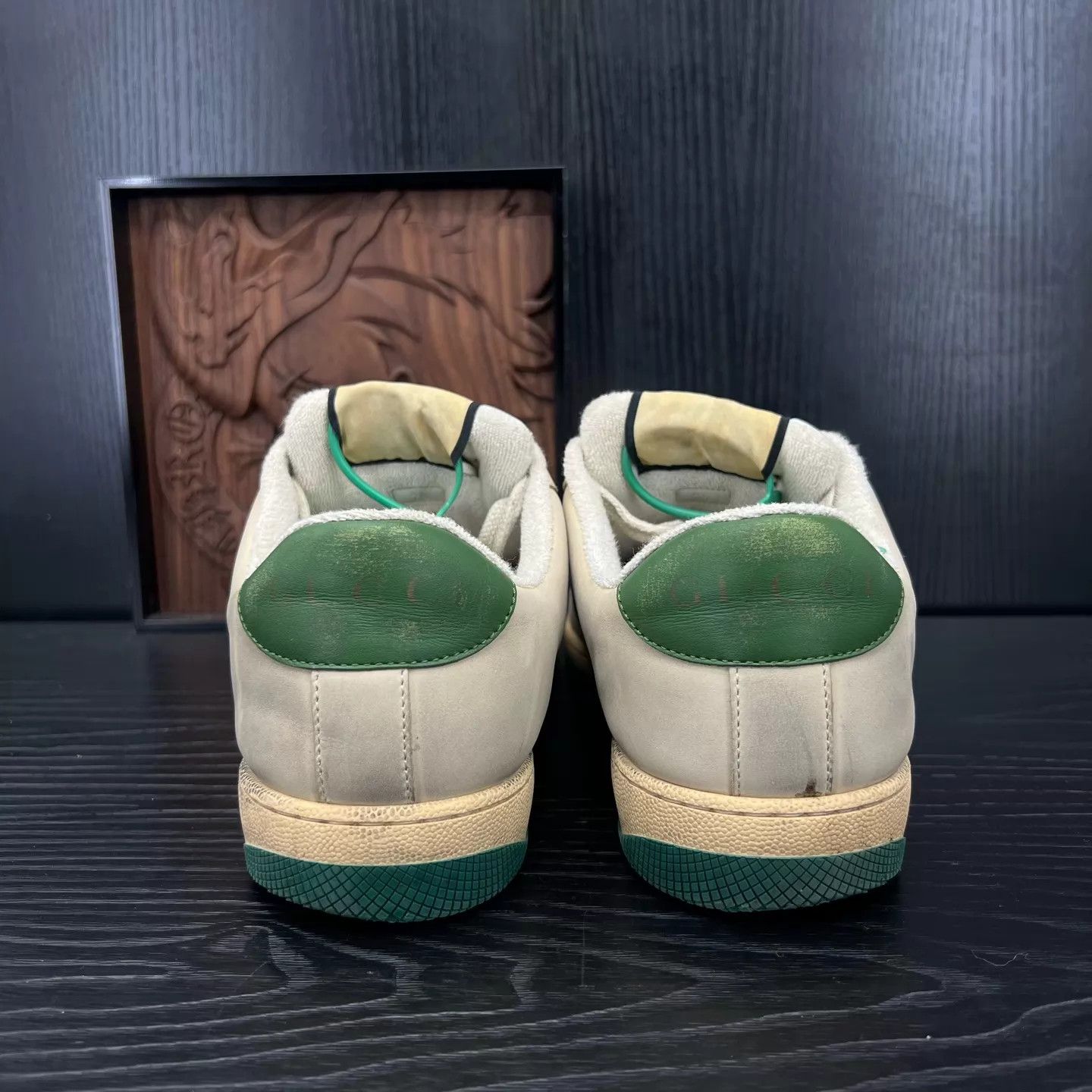 Gucci Gucci Dirty Sneakers Gray Green 7.5/41.5 Near New Size US 8.5 / EU 41-42 - 8 Thumbnail