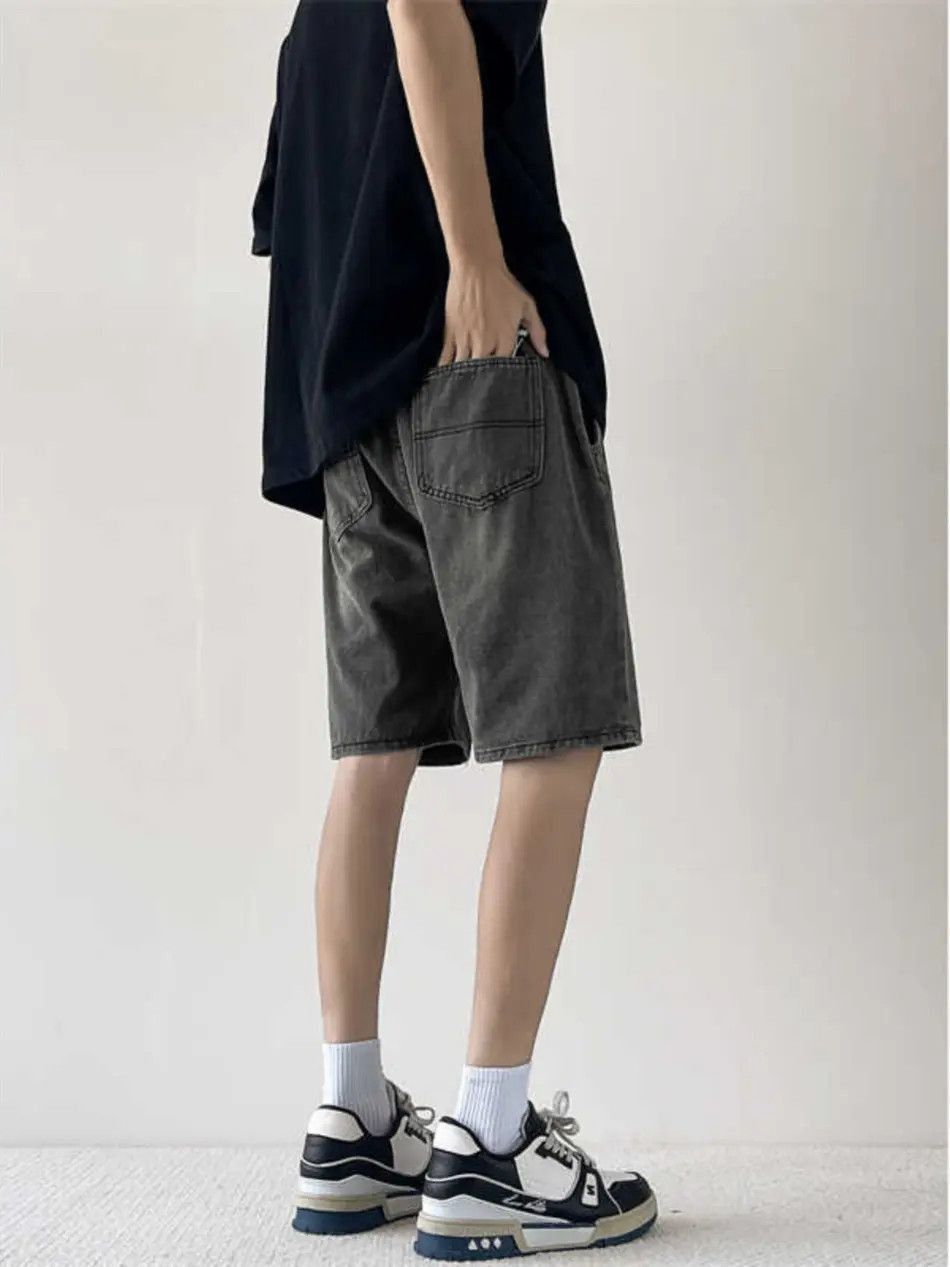 Japanese Brand Retro versatile casual loose hole denim shorts Size US 32 / EU 48 - 5 Thumbnail