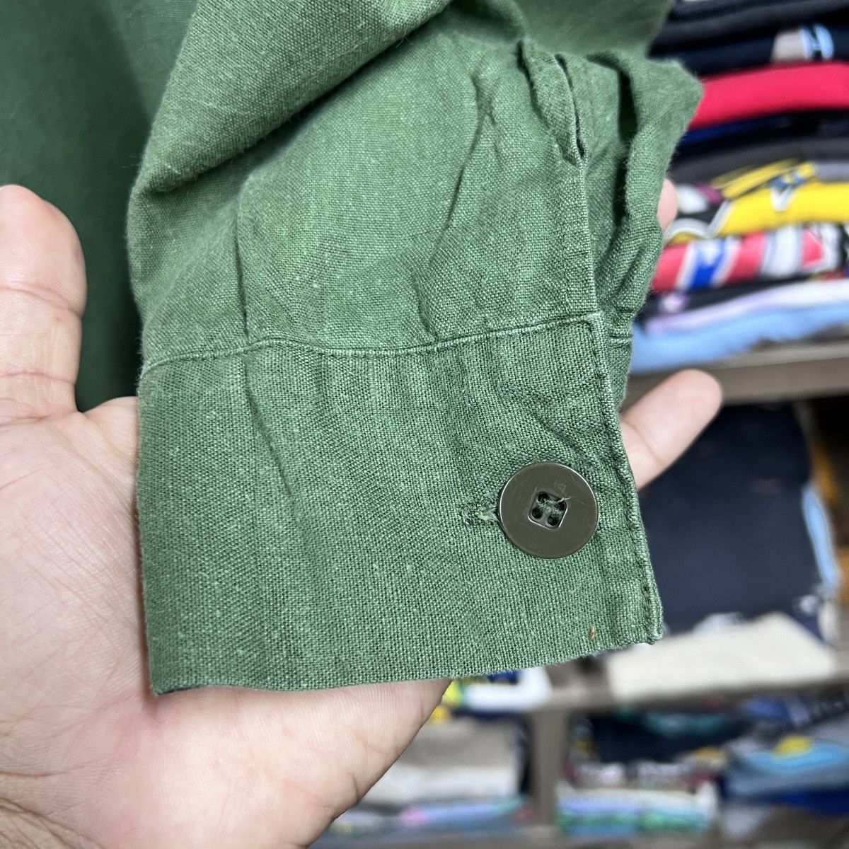 Vintage VTG SWEDISH MILITARY M—55 PULLOVER SHIRT SIZE 37 Size US M / EU 48-50 / 2 - 5 Thumbnail