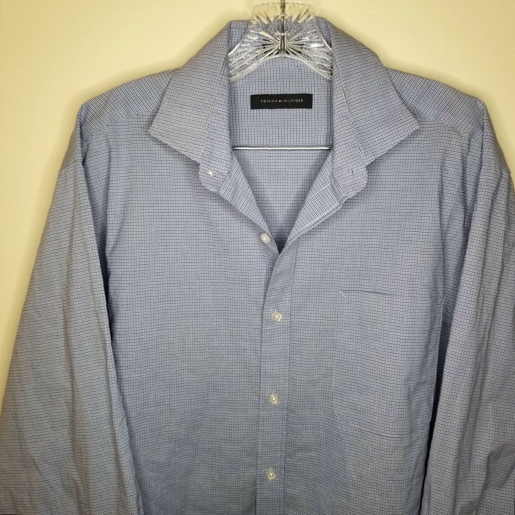 Tommy Hilfiger VINTAGE? No, not vintage. Use: Tommy Hilfiger Shirt Men Long Sleeve Button-Up Size L Blue Regular Fit Size US L / EU 52-54 / 3 - 2 Thumbnail