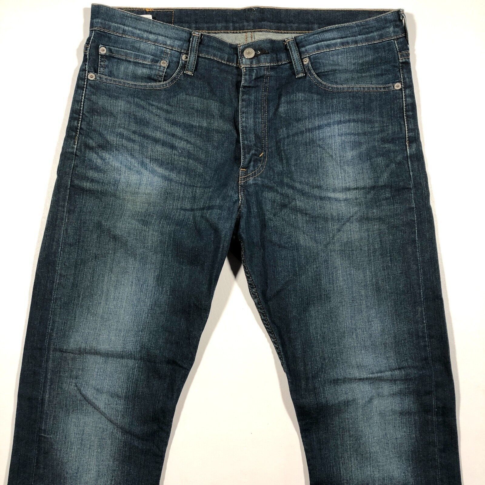 Levi's Levi's 513 Medium Wash Straight Leg Jeans Pants Size 34x32 Size US 34 / EU 50 - 3 Thumbnail