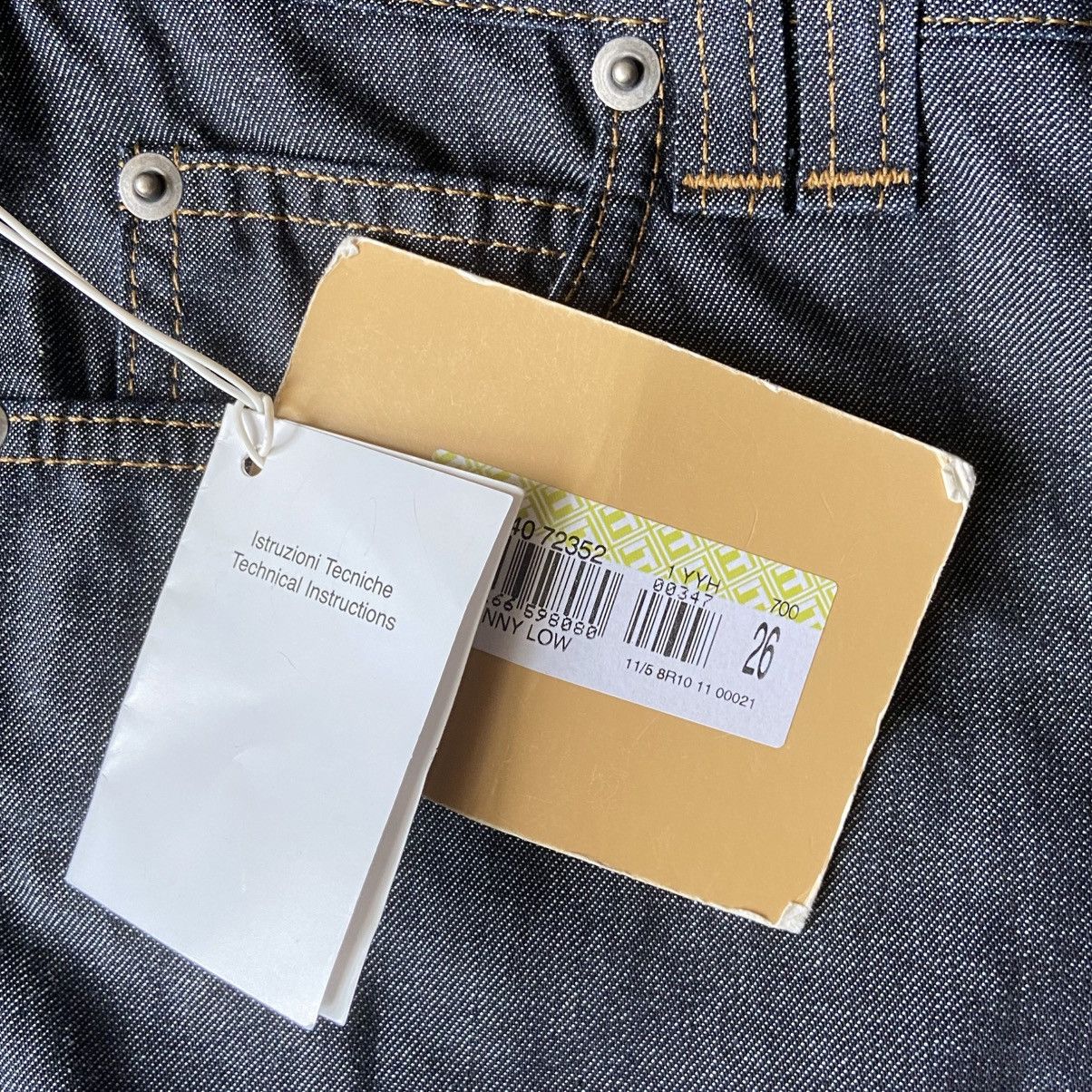 John Galliano 📌 Crazy John Galliano Y2K Low Skinny Denim Jeans Size 26" / US 2 / IT 38 - 8 Thumbnail