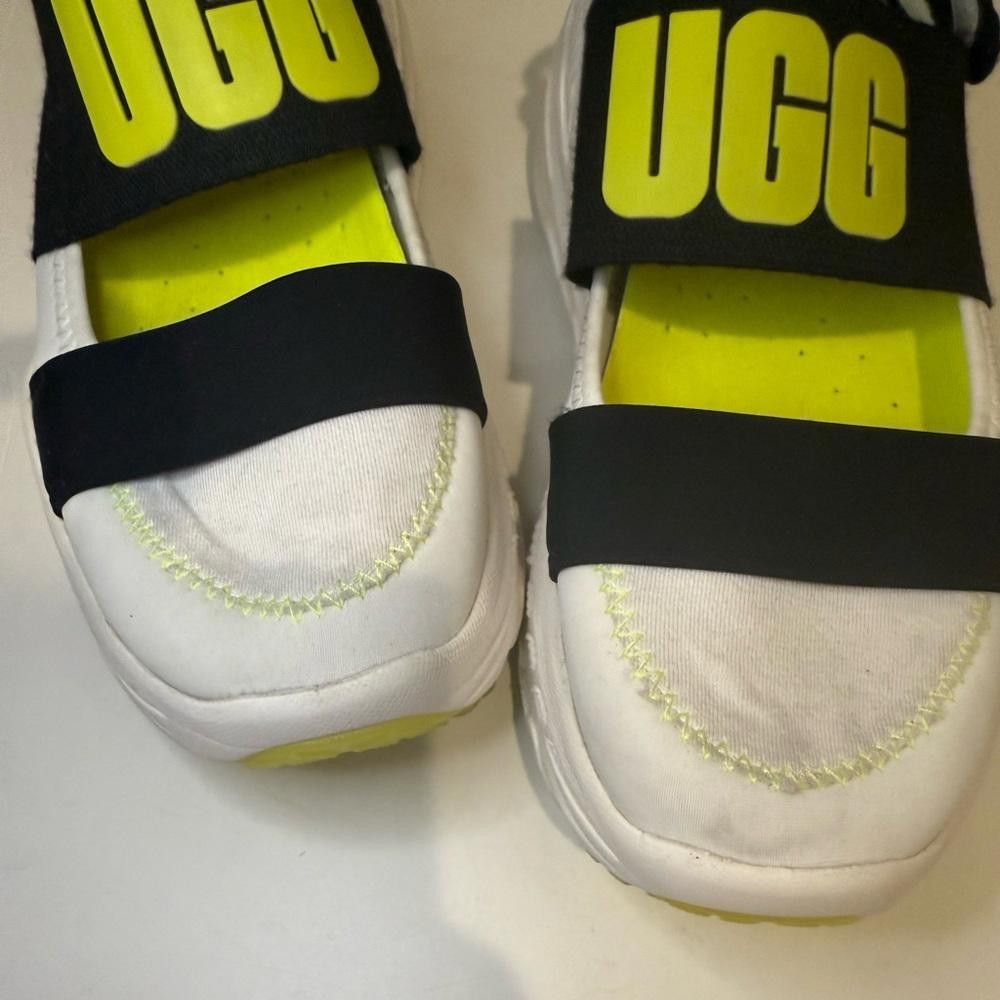Ugg UGG Slingback Runner Sneaker Sandal White Black & Yellow 6 Size US 6 / IT 36 - 4 Thumbnail