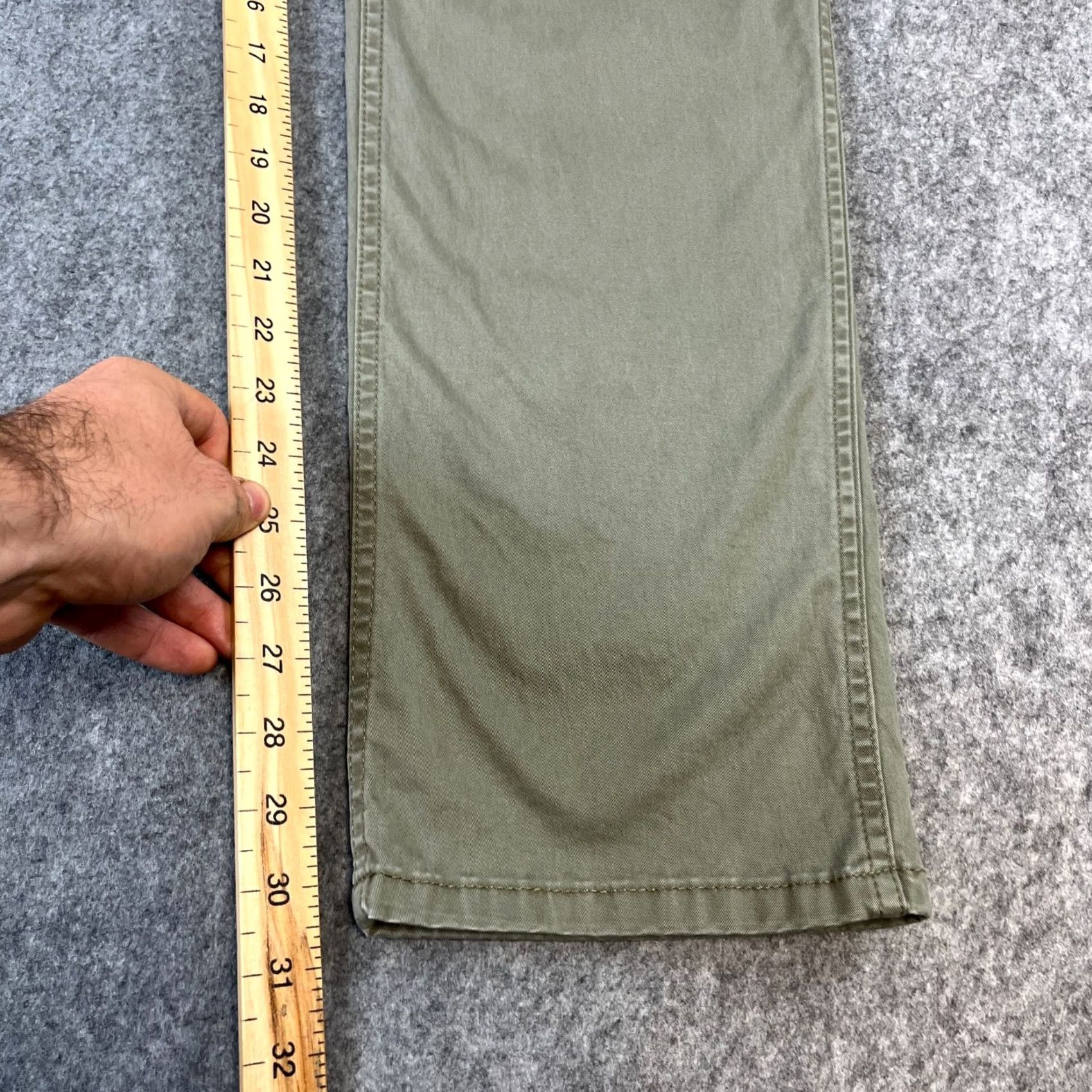 Wrangler Wrangler Jeans Tapered Mens 32 Regular Denim Khaki Green 5-Pocket Stretch Comfort Size US 32 / EU 48 - 4 Thumbnail