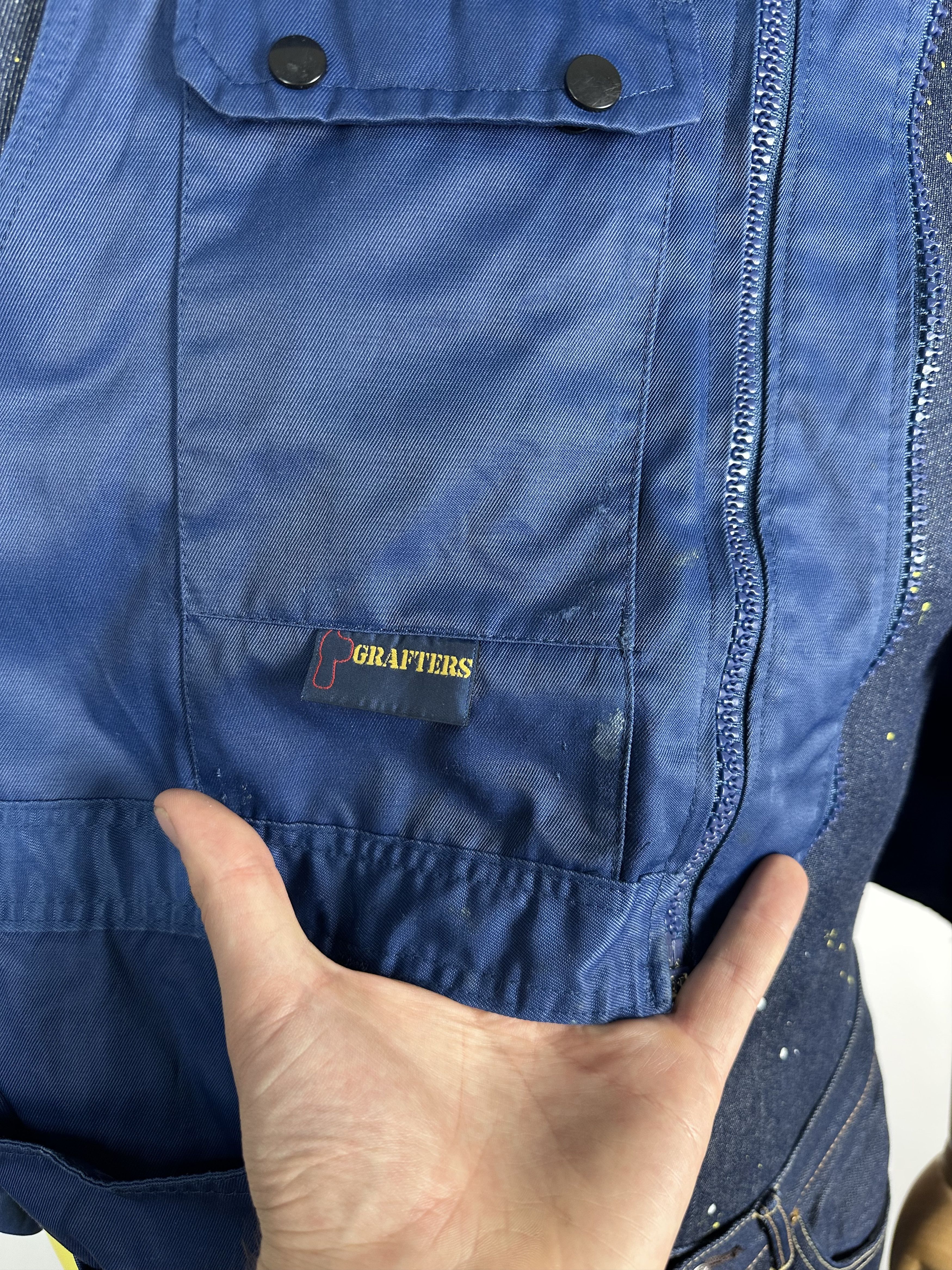 Dickies × Vintage Dickies Grafters Work Cargo Vest Vintage Blue Mens Size M Size US M / EU 48-50 / 2 - 12 Thumbnail