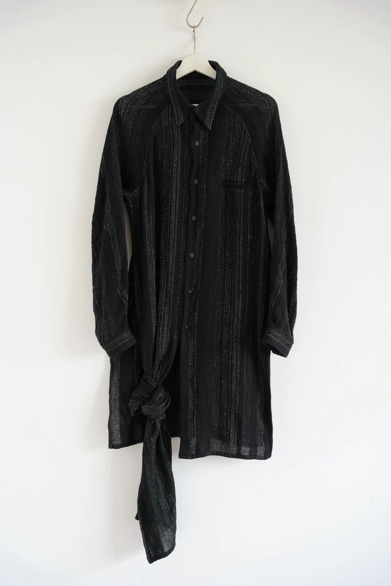 Yohji Yamamoto Yohji Yamamoto 24SS Handwoven Knotted Long Shirt Size US M / EU 48-50 / 2 - 1 Thumbnail