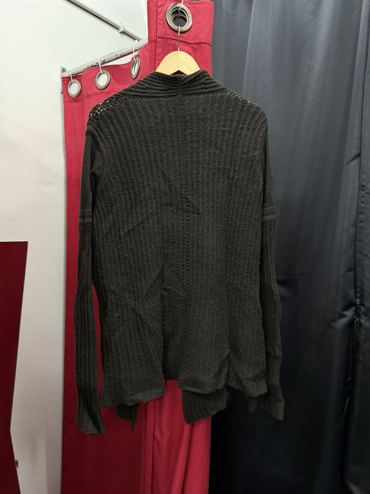 Rick Owens Rick Owens FW 2004 Queen Long Wool Cardigan Knitted Archive Size US L / EU 52-54 / 3 - 5 Thumbnail