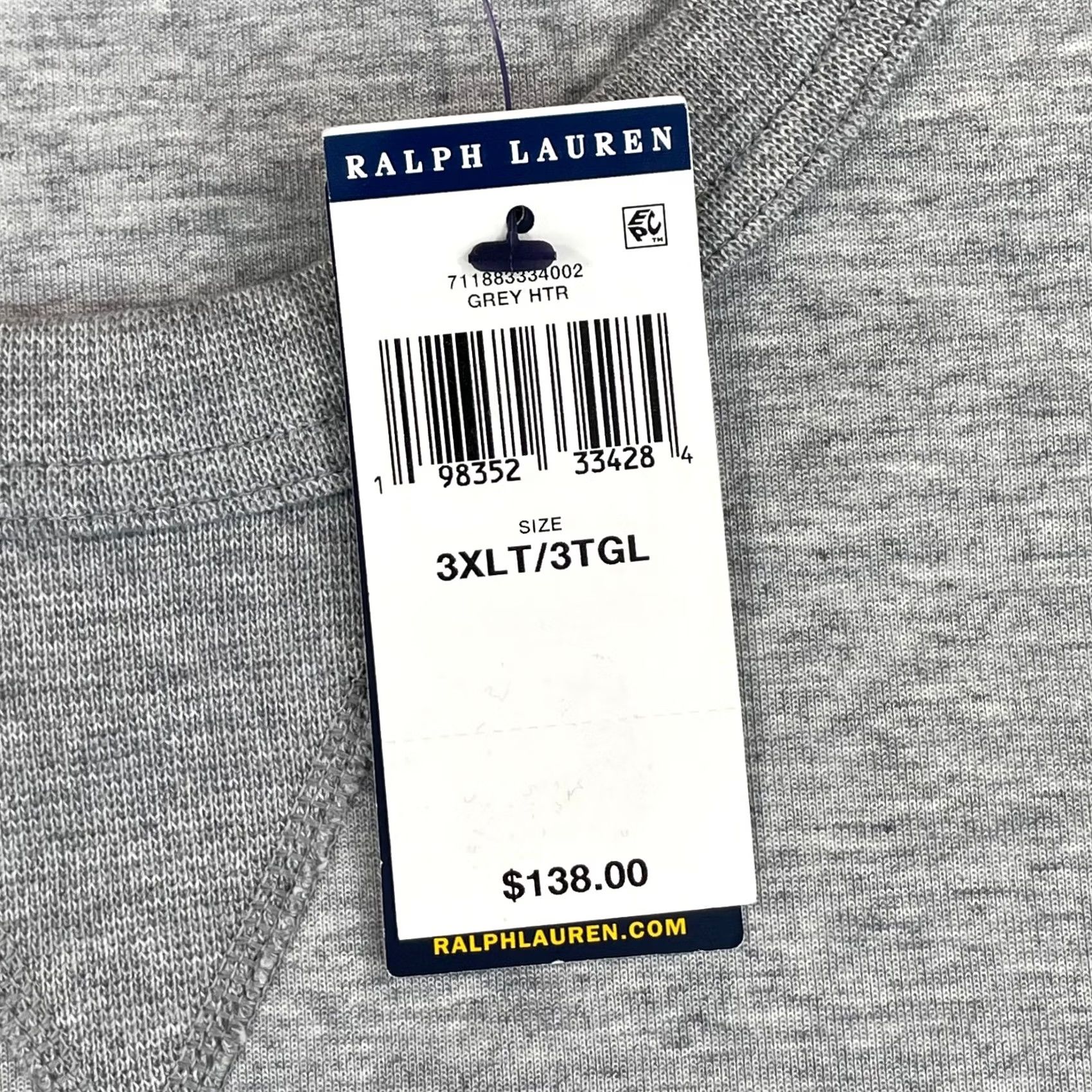 Polo Ralph Lauren Polo Ralph Lauren The RL Fleece Sweatshirt Men 3XLT Tall Heather Grey Pony NWT Size US XXL / EU 58 / 5 - 5 Thumbnail
