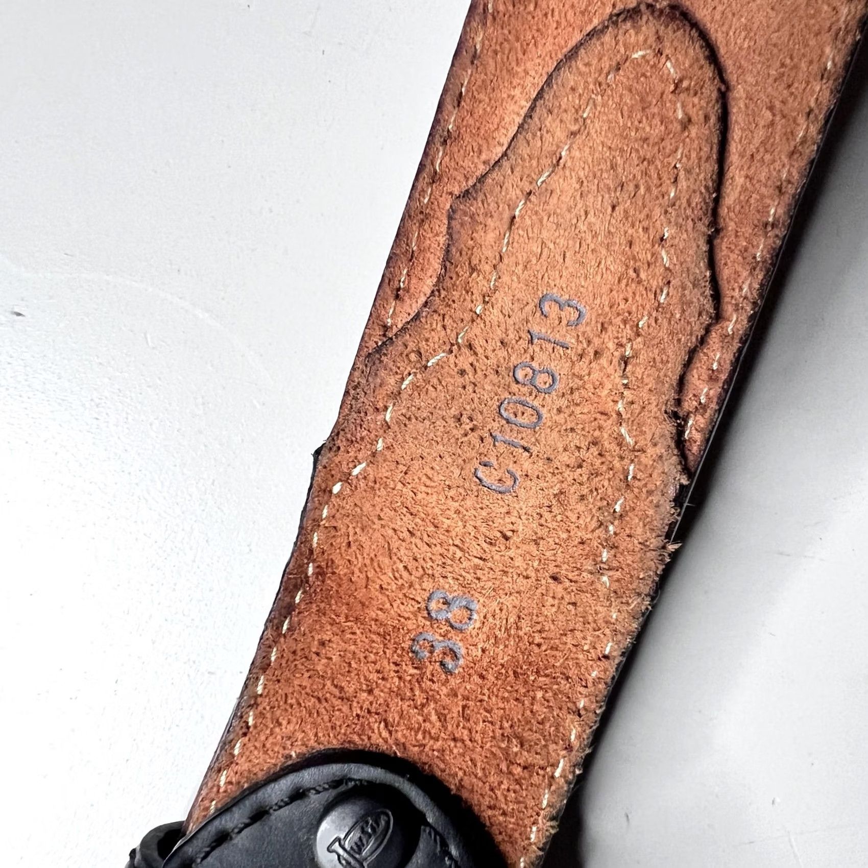 Vintage Justin Leather Belt Mens 38 Brown Western Silver Buckle Braided Lacing Cowboy Size 38 - 6 Thumbnail