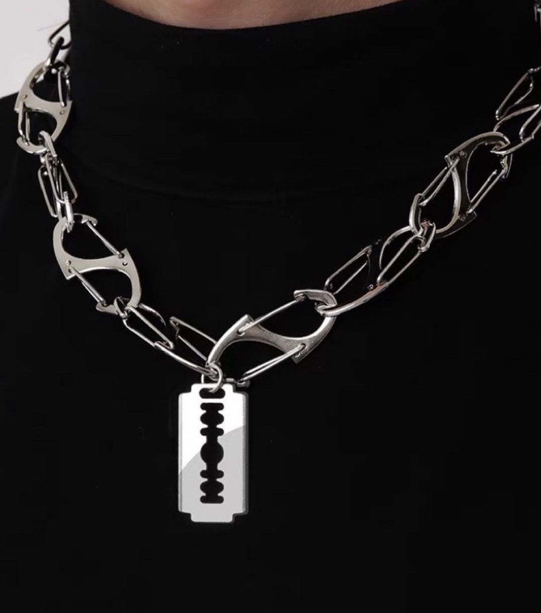 Other Razor Blade New Trend STEAL! Y2K Chains Necklace Chain Size ONE SIZE - 5 Thumbnail
