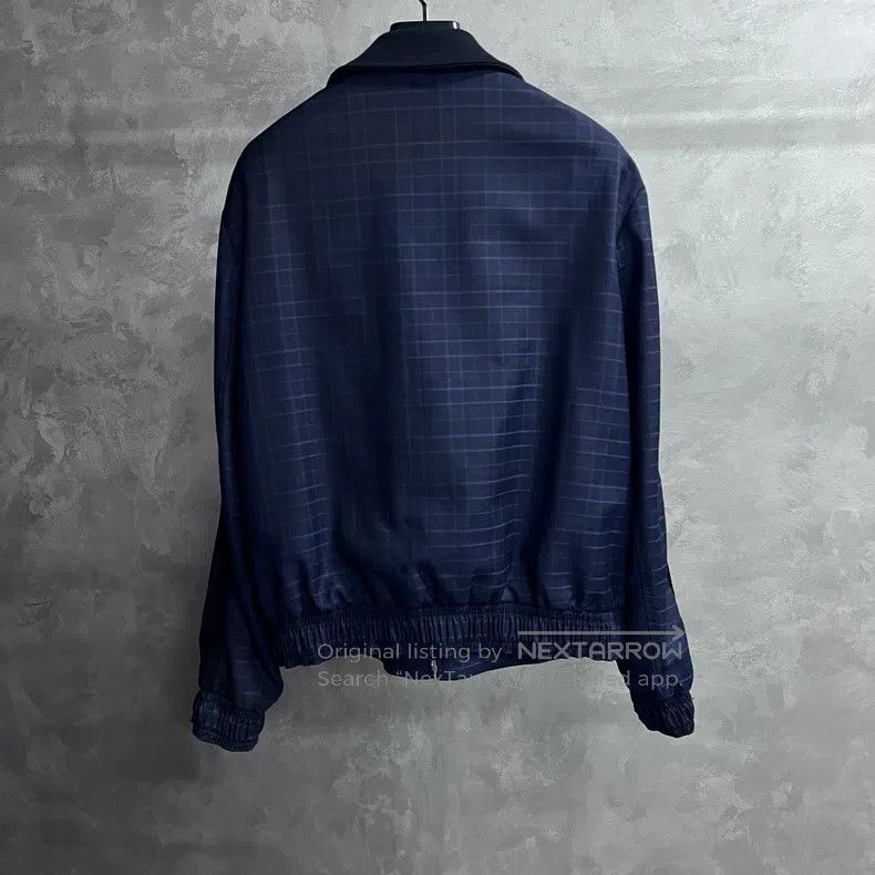 Louis Vuitton Louis Vuitton 25 Latest Navy Blue Plaid Stand Neck Studded Size US L / EU 52-54 / 3 - 6 Thumbnail