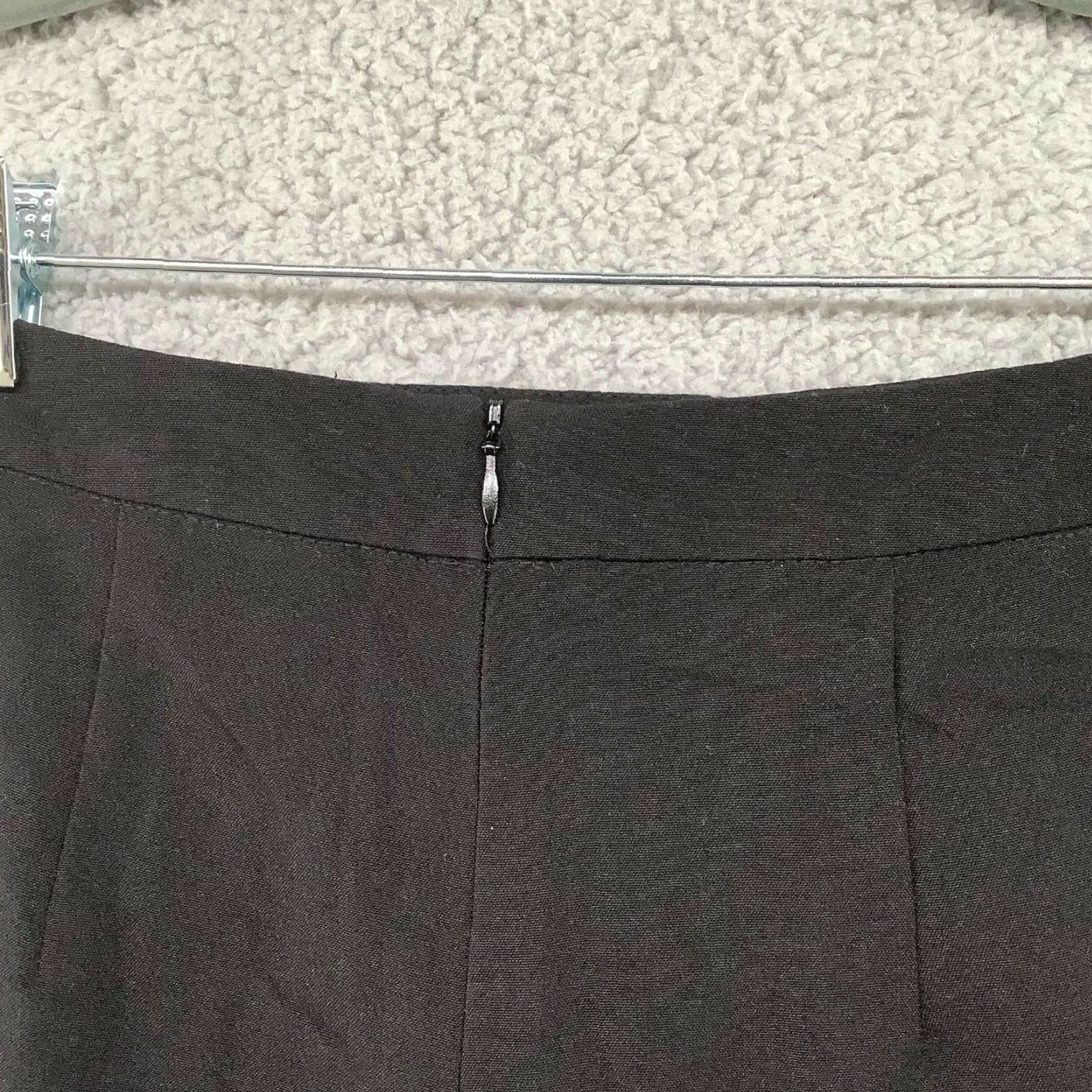 Vintage Miss Selfridge Skort Women's 4 Black Faux Leather Asymmetric Layered Punk Rock Size 27" / US 4 / IT 40 - 4 Thumbnail