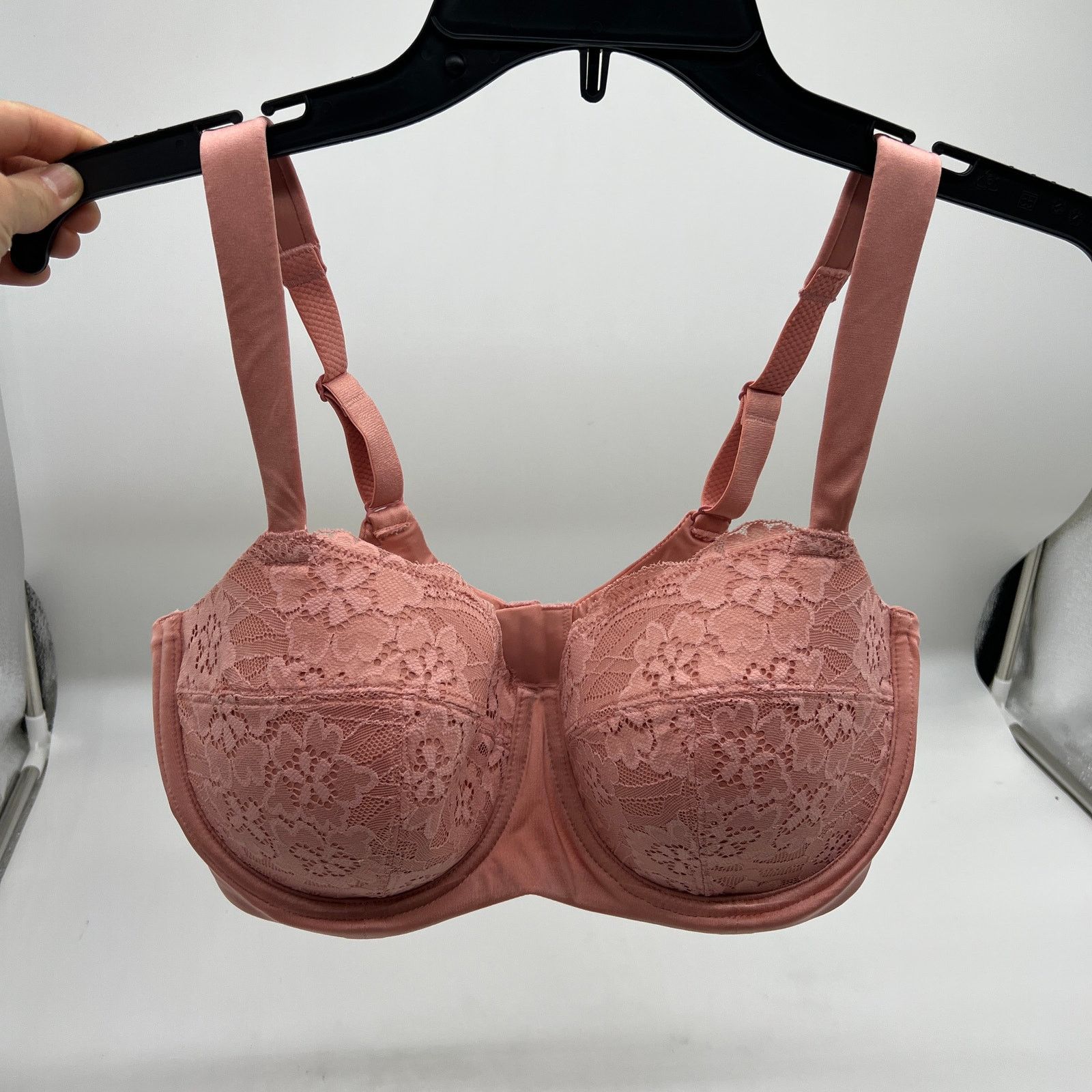 Other All Worthy Lace Cup Balconette Bra Rosette Size 38 D Size XS / US 0-2 / IT 36-38 - 1 Thumbnail
