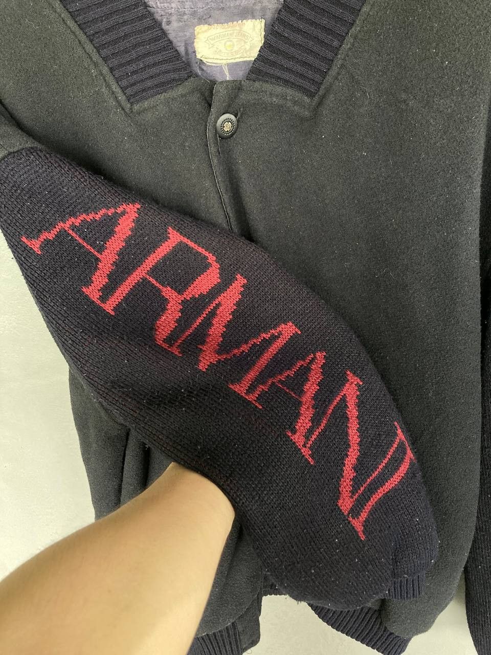 Armani Vintage 80’s Armani Varsity Jacket Size US XL / EU 56 / 4 - 4 Thumbnail