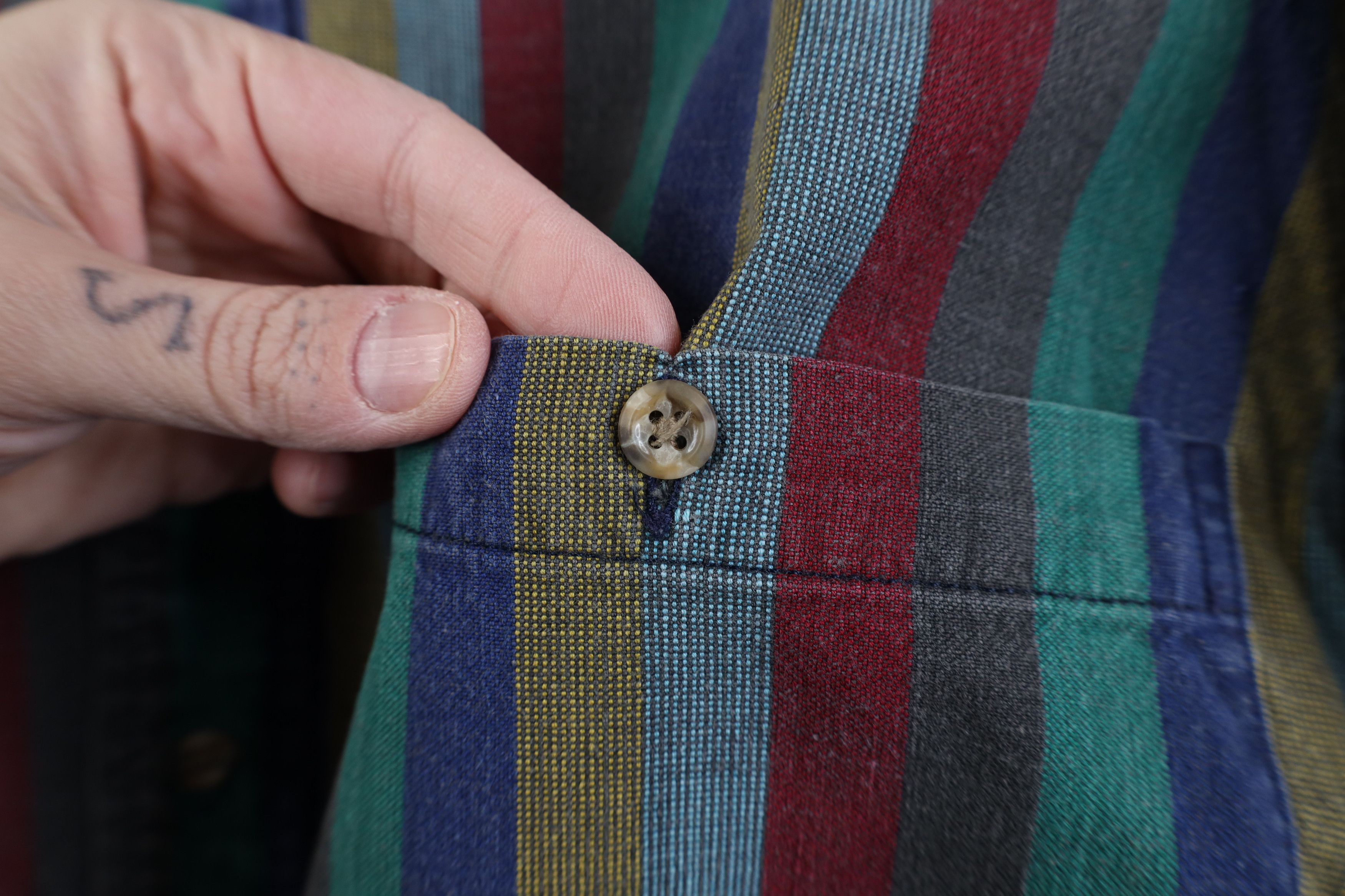 Vintage Vintage 90s Streetwear Cotton Twill Button Down Shirt Size US XL / EU 56 / 4 - 8 Thumbnail