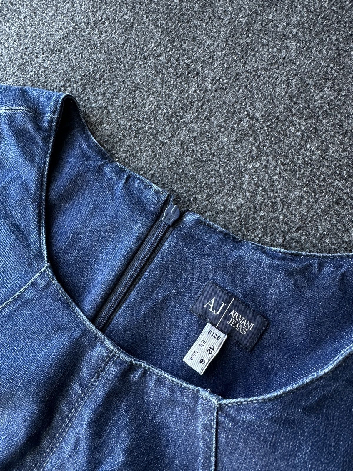 Armani ARMANI JEANS 🚨 DENIM BLUE DRESS LUXURY OLD MONEY WOMEN Size M / US 6-8 / IT 42-44 - 4 Thumbnail