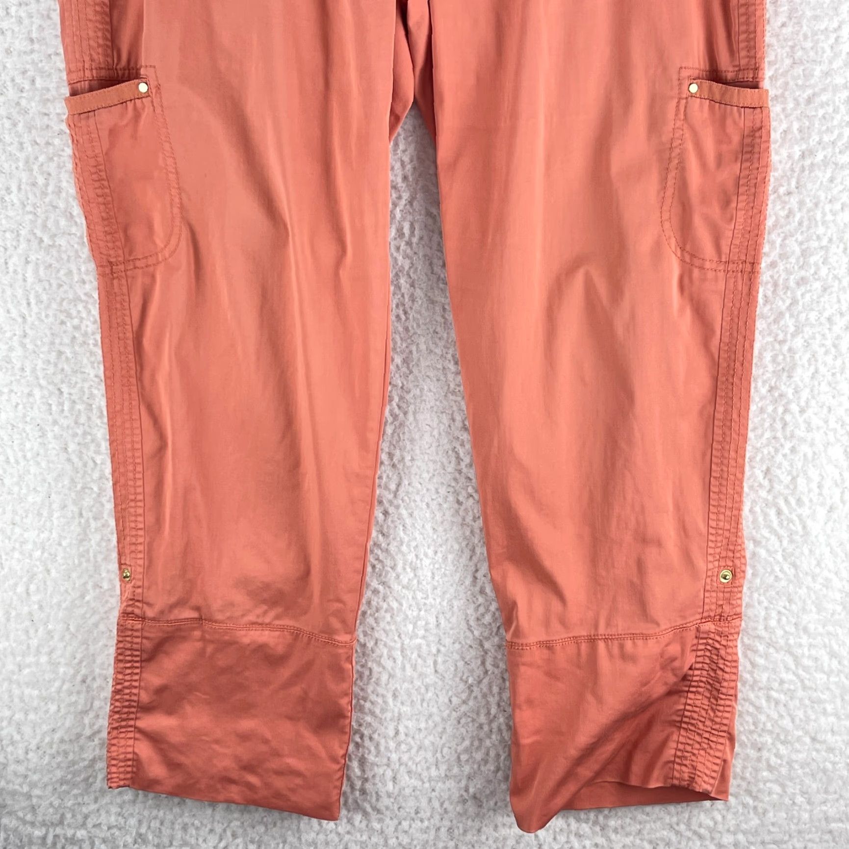 Vintage Zenergy by Chico's Pants Womens Large Coral Straight Leg High Rise Casual Size 36" / US 14 / IT 50 - 3 Thumbnail