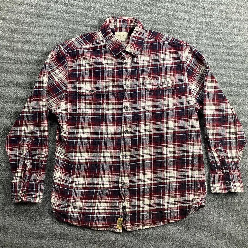 Other Jachs Flannel Shirt Men's Large Plaid Heavyweight Pockets Size US L / EU 52-54 / 3 - 1 Thumbnail