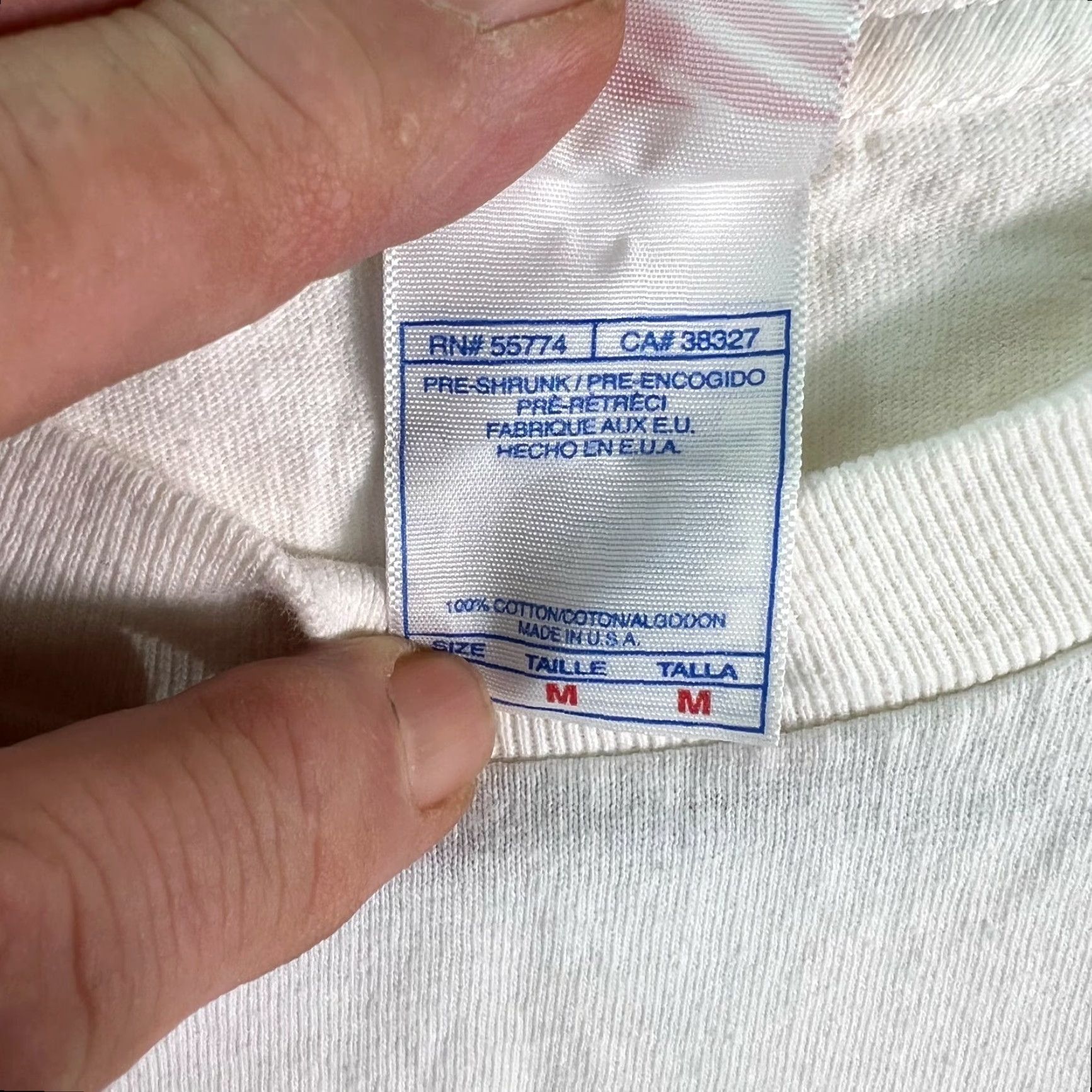 Vintage Murina T-Shirt Graphic White Short Sleeve Crew Neck 100% Cotton Adult M US Navy US Made Mens Size US M / EU 48-50 / 2 - 5 Thumbnail