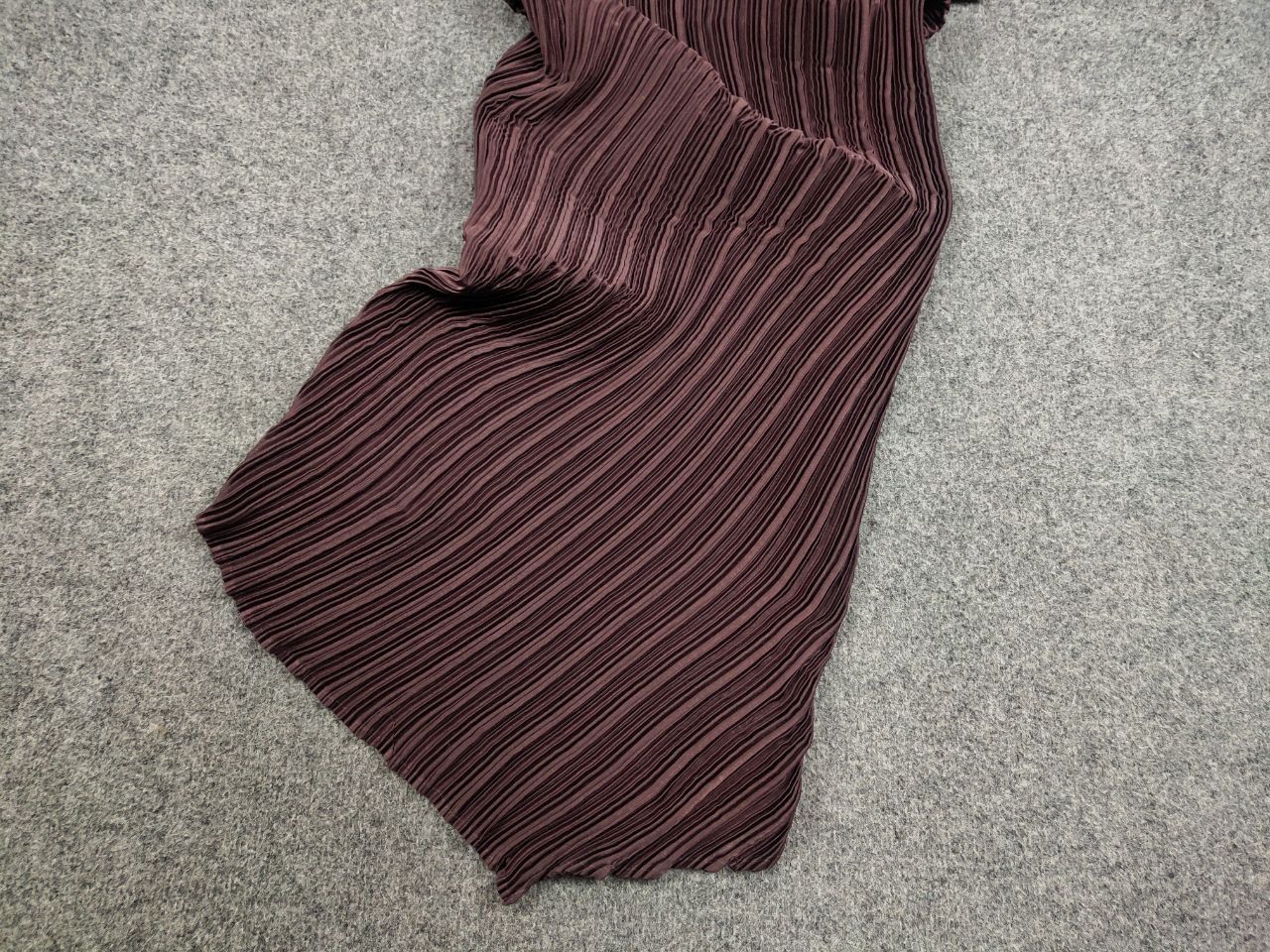 Other Vintage Lesley George London pleated long asymmetric Dress Size M / US 6-8 / IT 42-44 - 5 Thumbnail
