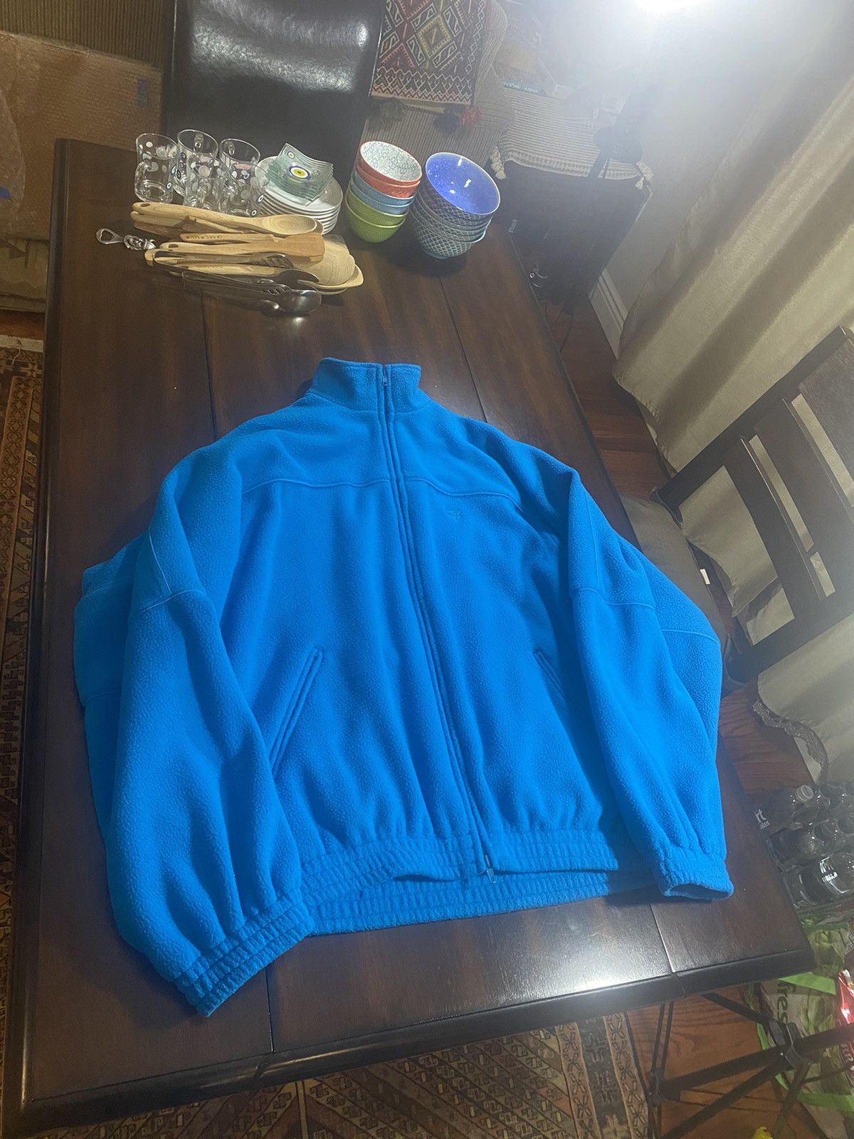Balenciaga Balenciaga Blue Oversized Tracksuit Fleece Jacket Size US M / EU 48-50 / 2 - 3 Thumbnail
