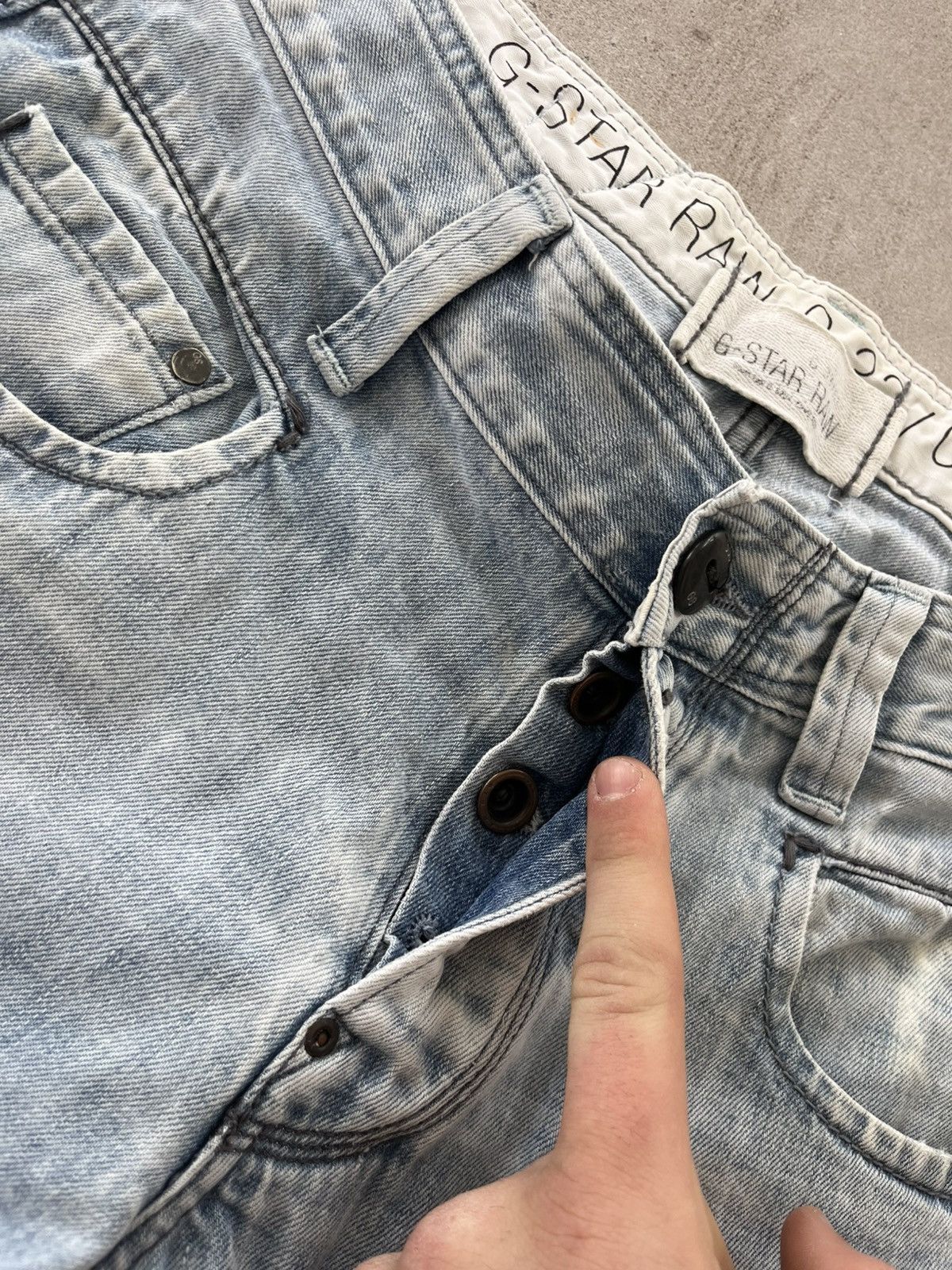 G-Star Vintage GStar Distressed Jeans 32/34 Light Blue Avantgarde Size US 32 / EU 48 - 13 Thumbnail