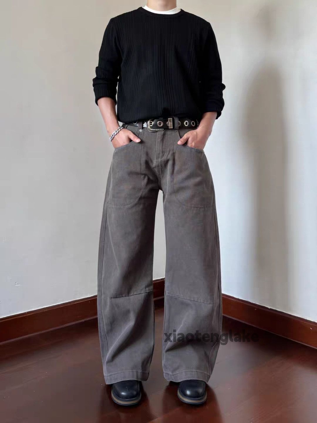 Vintage xtl utility loose baggy hiphop yuppie cargo flared pants Size US 33 - 1 Thumbnail