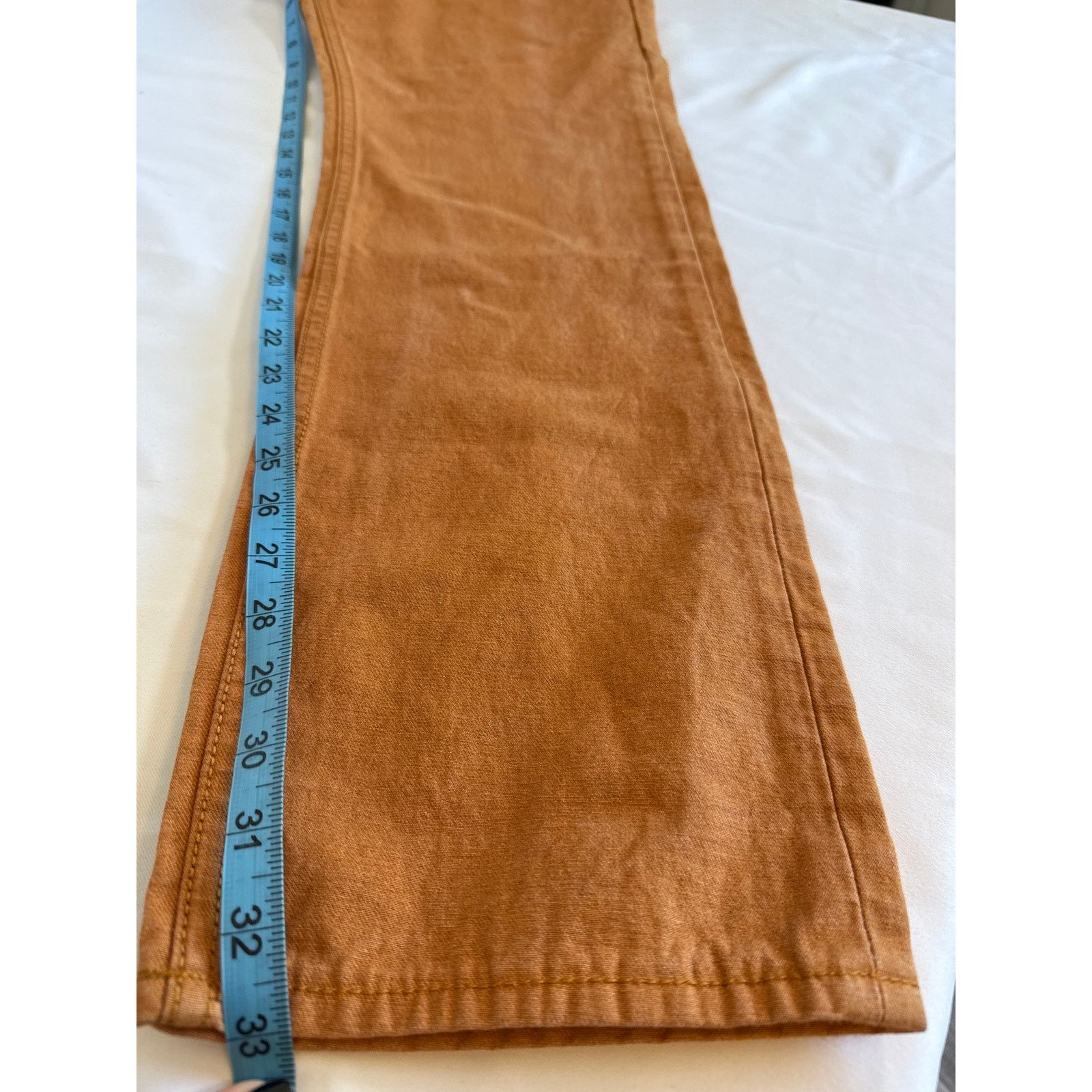 AKOO Akoo Tan Straight Leg Denim Pants 36x33 NWOT Streetwear Size US 36 / EU 52 - 3 Thumbnail