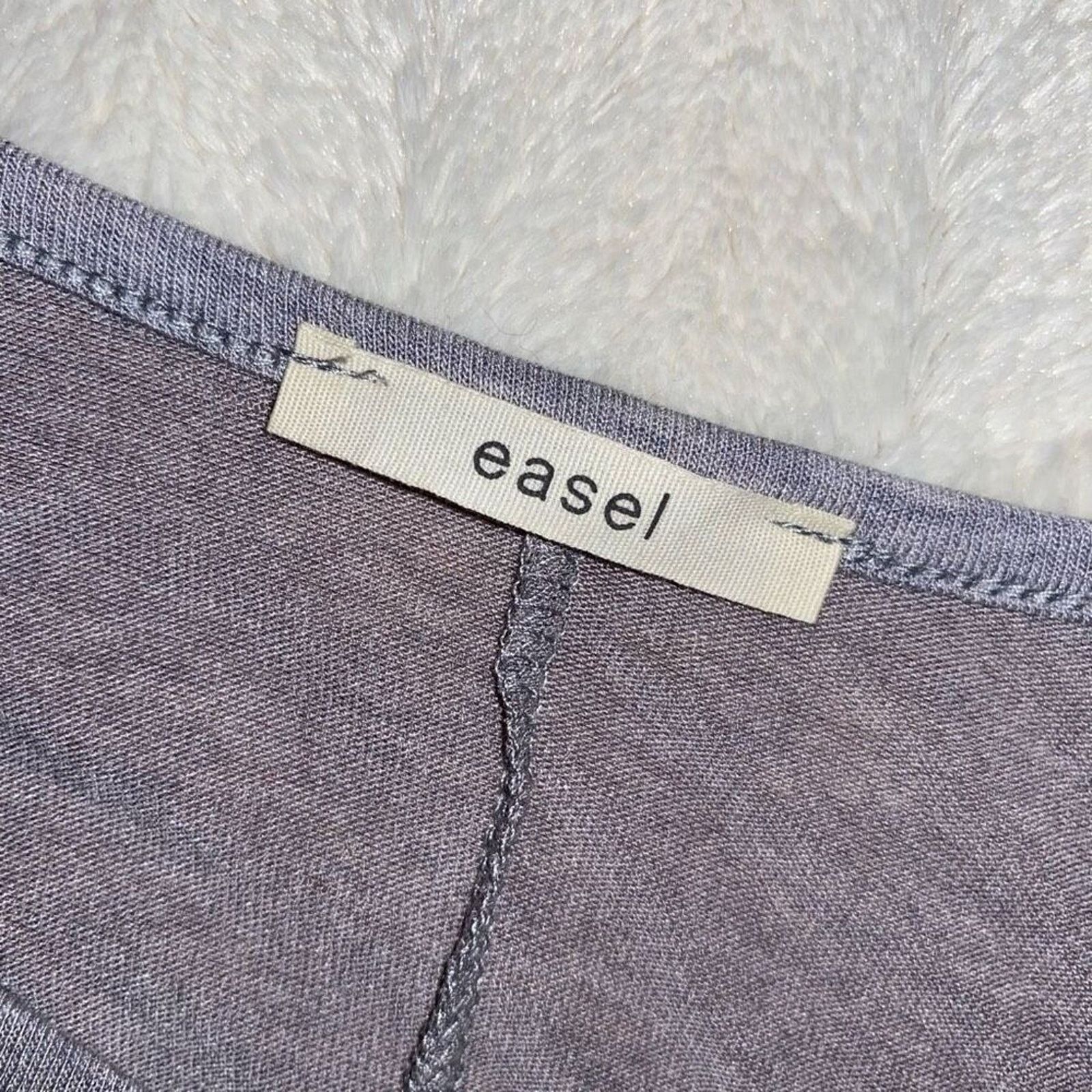 Other Easel Periwinkle Gray Long Sleeve Swing Shirt | Sz M Size M / US 6-8 / IT 42-44 - 5 Thumbnail