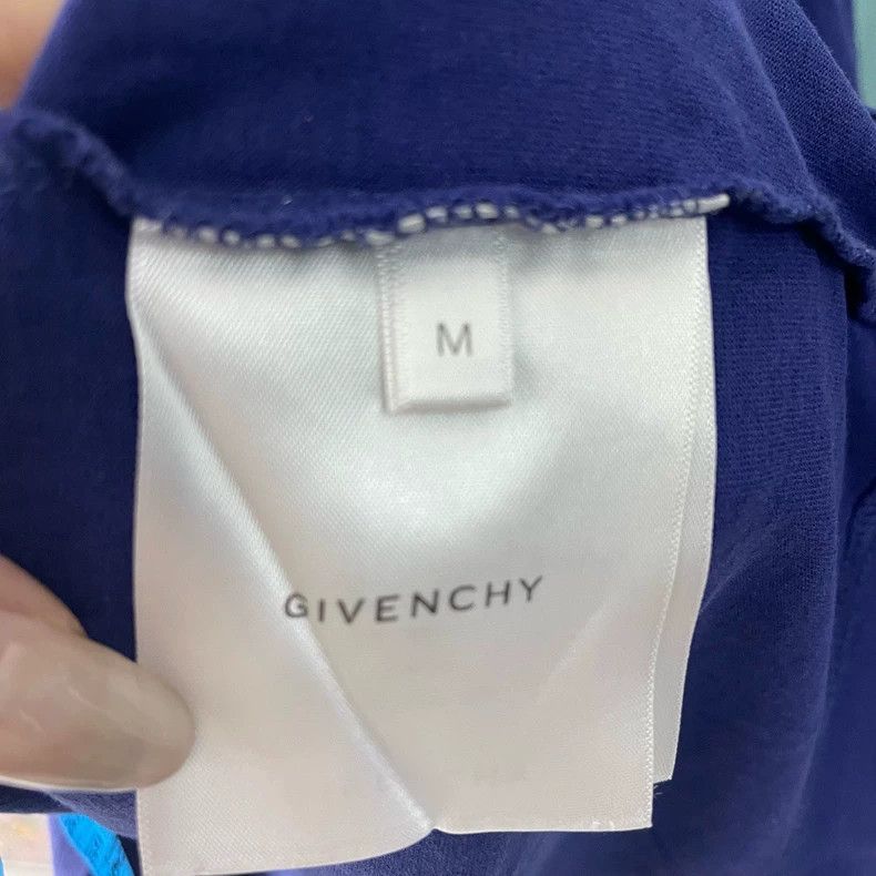 Givenchy Givenchy Blue Chest Printed Logo Short Sleeve T-Shirt Size US M / EU 48-50 / 2 - 4 Thumbnail