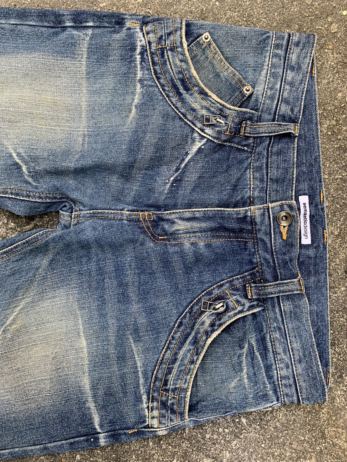 Japanese Brand Rare…Sementic Design 3 Way Lenght Zipper Punk Flared Pants Size US 33 - 12 Thumbnail