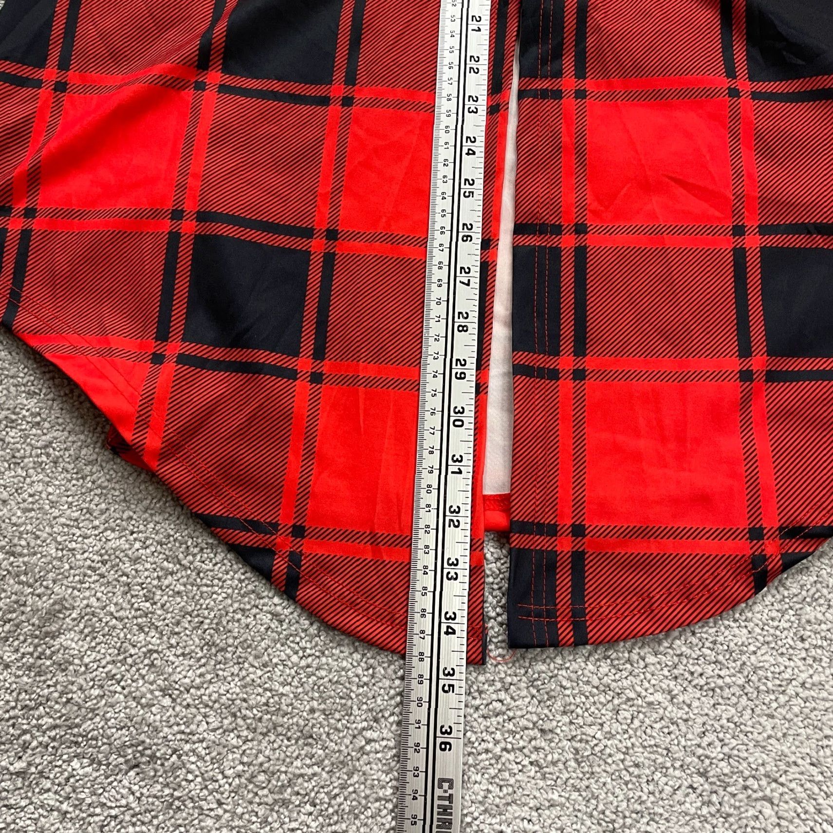 Vintage Unbranded Button Down Shirt Womens 2XL Red Black Plaid Short Sleeve Casual Top Size XXL / US 16-18 / IT 52-54 - 7 Thumbnail