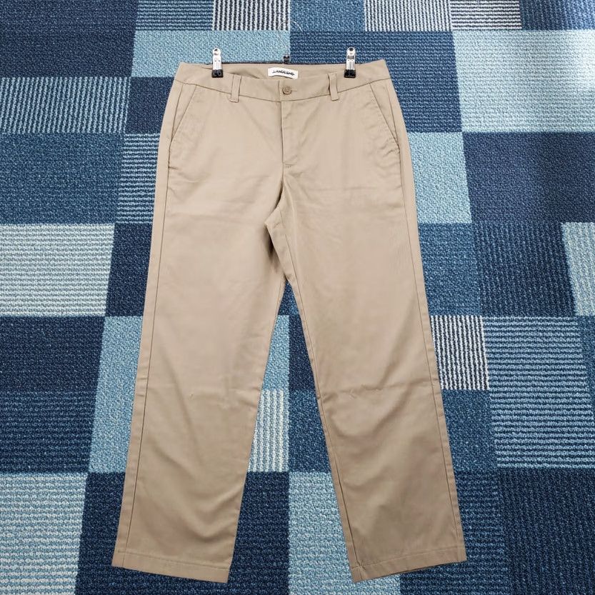 Lands' End Lands' End Pants Womens 6 Tall Chino Straight Flat Front Casual Beige Size 28" / US 6 / IT 42 - 1 Thumbnail