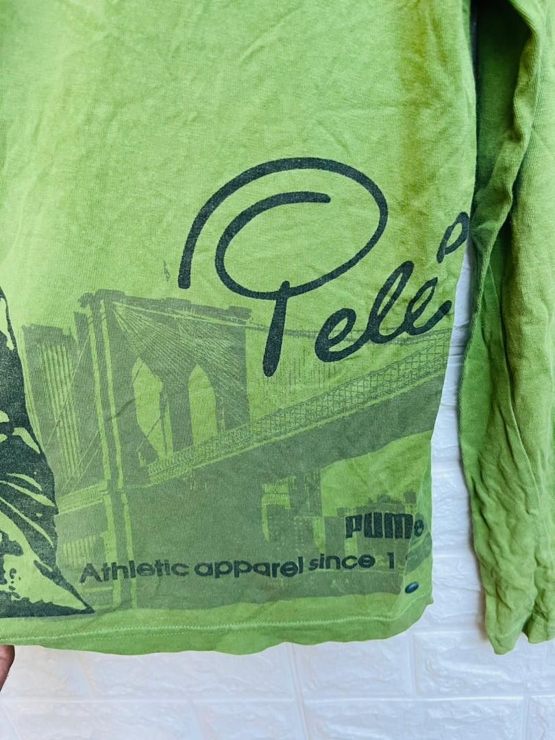Japanese Brand Vintage Puma X Pele Brazil Football Legendry Fashion Shirt Size US M / EU 48-50 / 2 - 6 Thumbnail