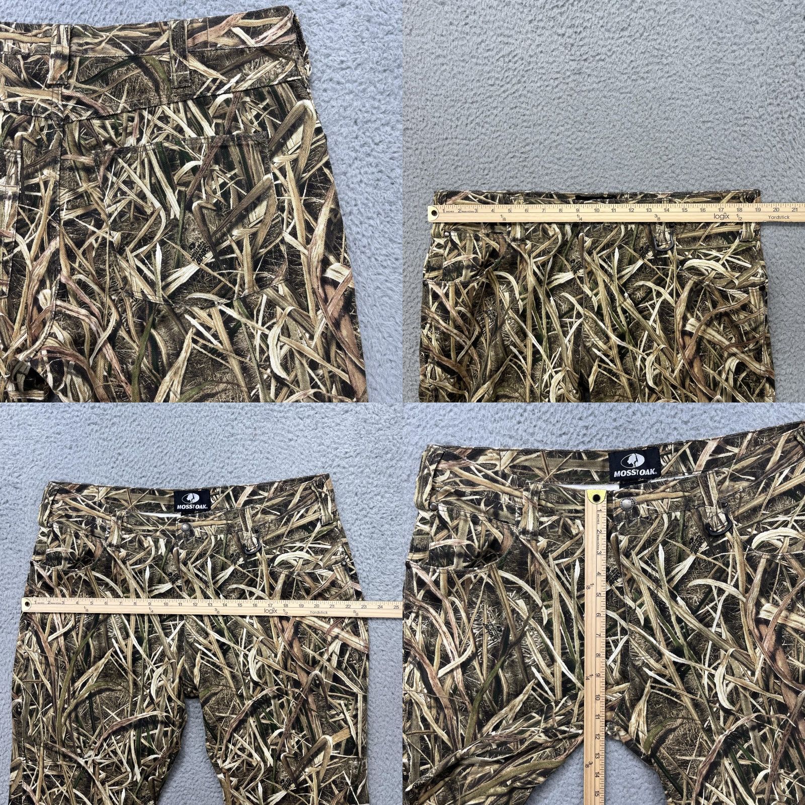Vintage Mossy Oak Pants Mens 38x31 Shadow Grass Blades Camo Denim Hunting Outdoor Pants Mens 38 Shadow Grass Blades Camouflage 5-Pocket Denim Workwear Mens Size US 38 / EU 54 - 8 Thumbnail