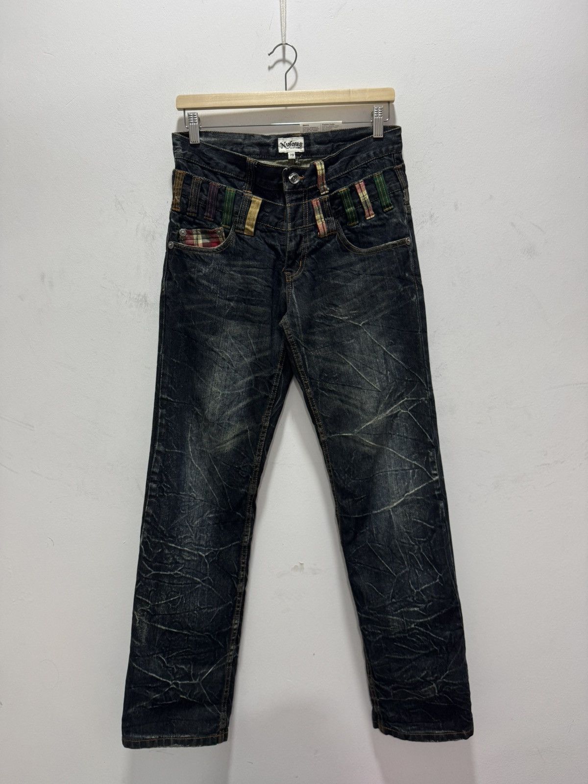 Japanese Brand JAPANESE DESIGN NYLAUS DOUBLE WAIST SEDITIONARIES STYLE JEAN Size US 30 / EU 46 - 2 Thumbnail