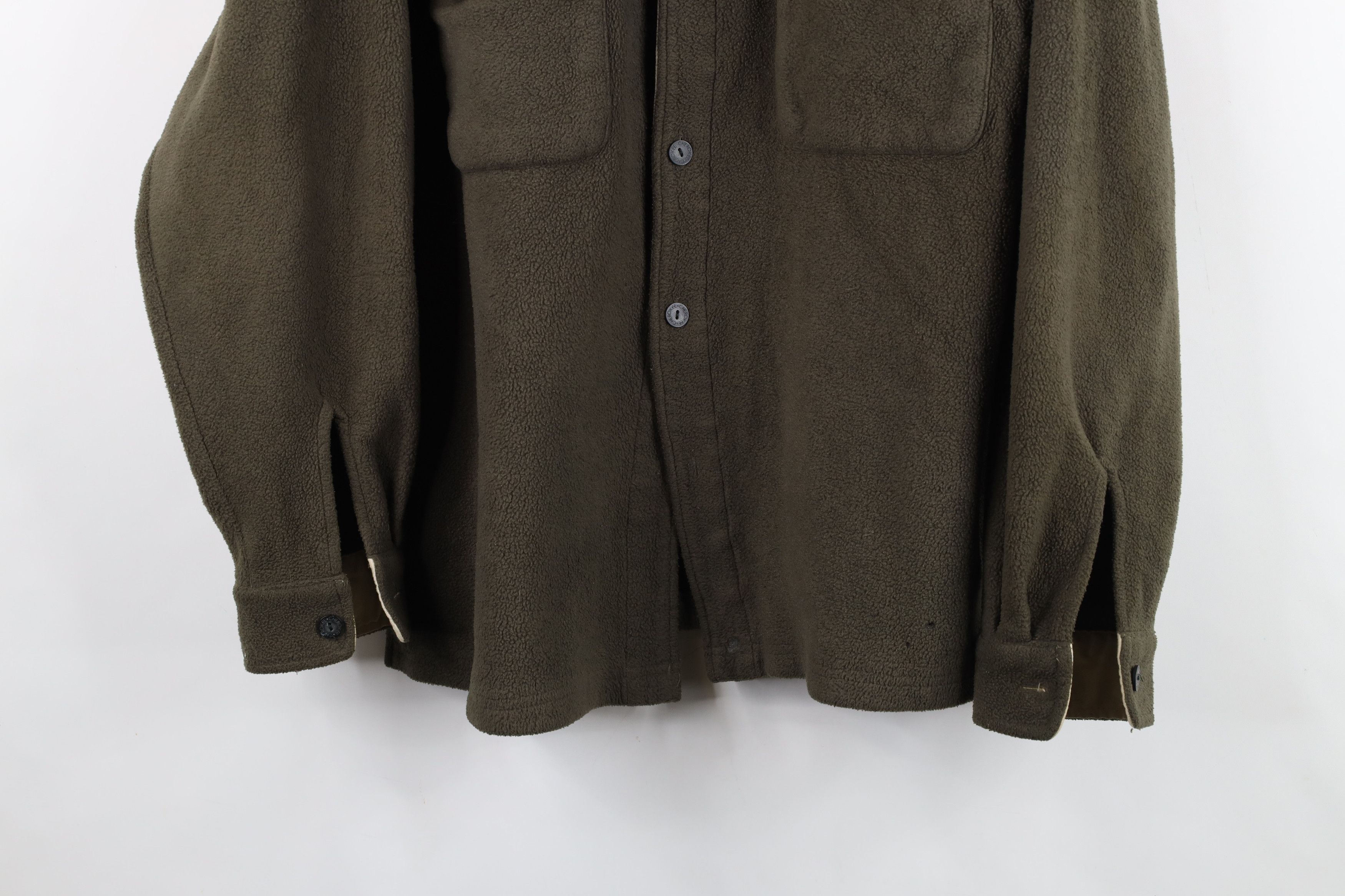 Vintage Vintage 90s Streetwear Fleece Button Shirt Jacket Jac Shirt Size US XL / EU 56 / 4 - 3 Thumbnail