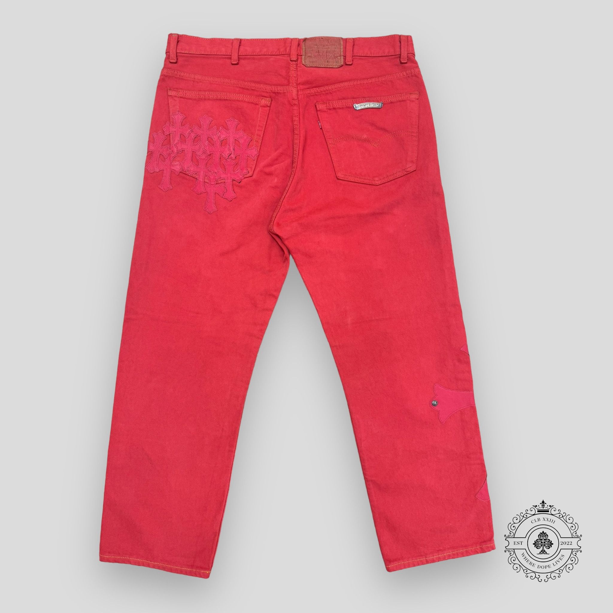Chrome Hearts Chrome Hearts Red Cross Patch Jeans Size US 36 / EU 52 - 4 Thumbnail