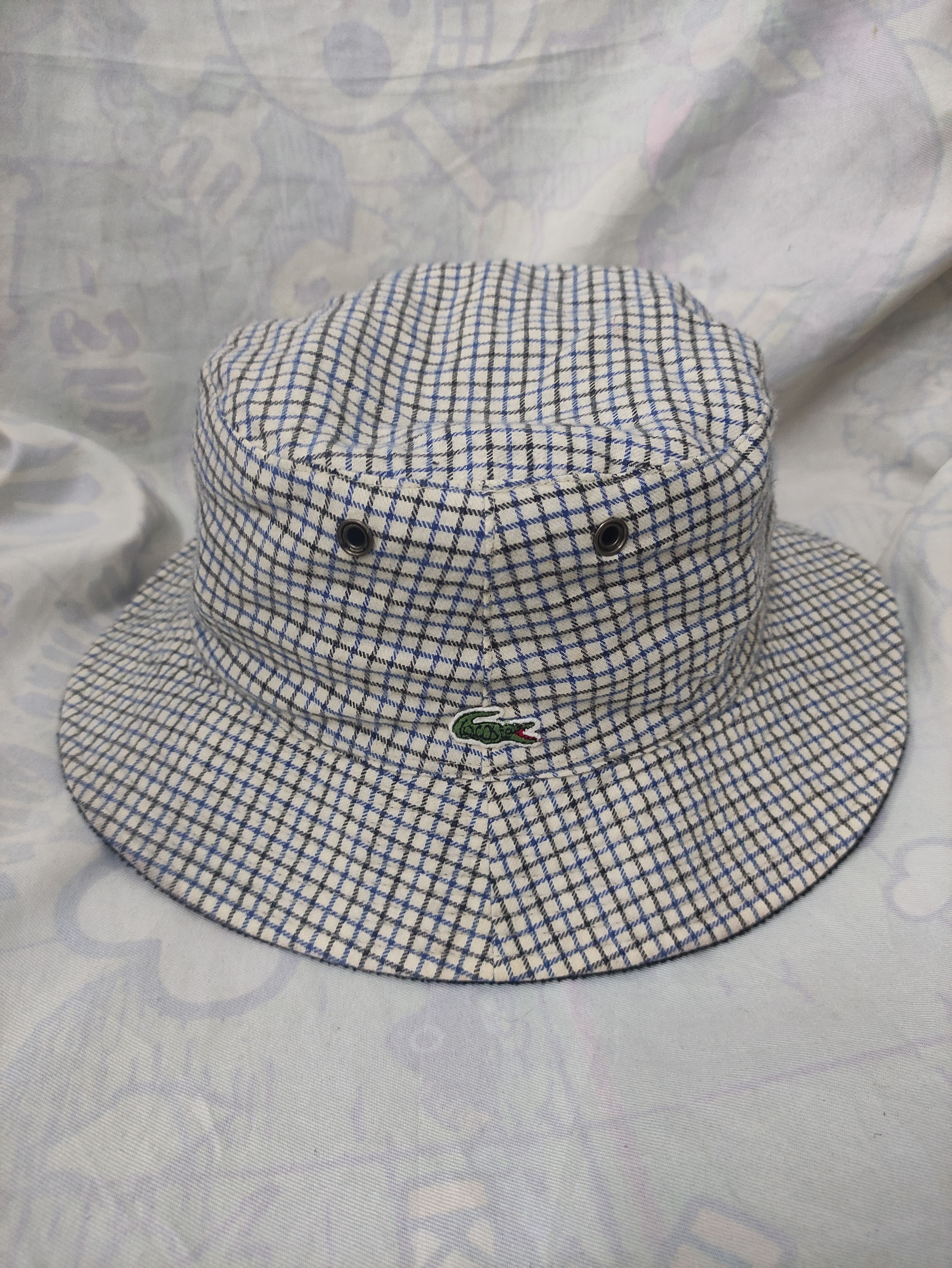 Lacoste × Vintage LACOSTE VINTAGE REVERSIBLE BUCKET HAT Size ONE SIZE - 5 Thumbnail