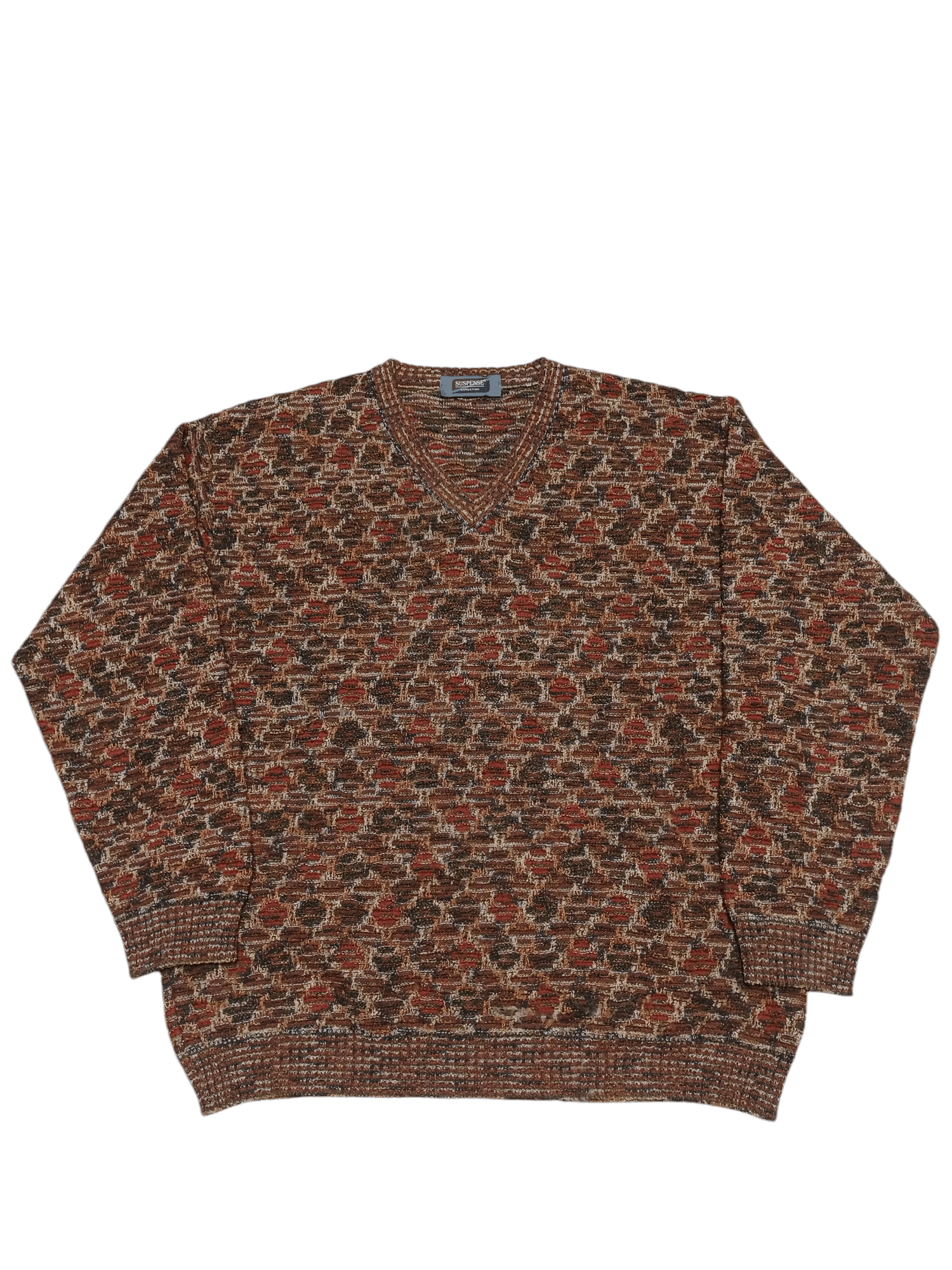 Other VINTAGE MADE IN ITALY WOOL COOGI STYLE SUSPENSE SWEATER Size US L / EU 52-54 / 3 - 1 Thumbnail
