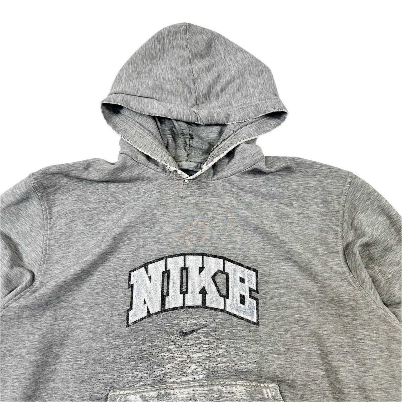 Vintage Vintage 00s Nike Centre Swoosh Distressed Pullover Hooded Size US XL / EU 56 / 4 - 2 Thumbnail